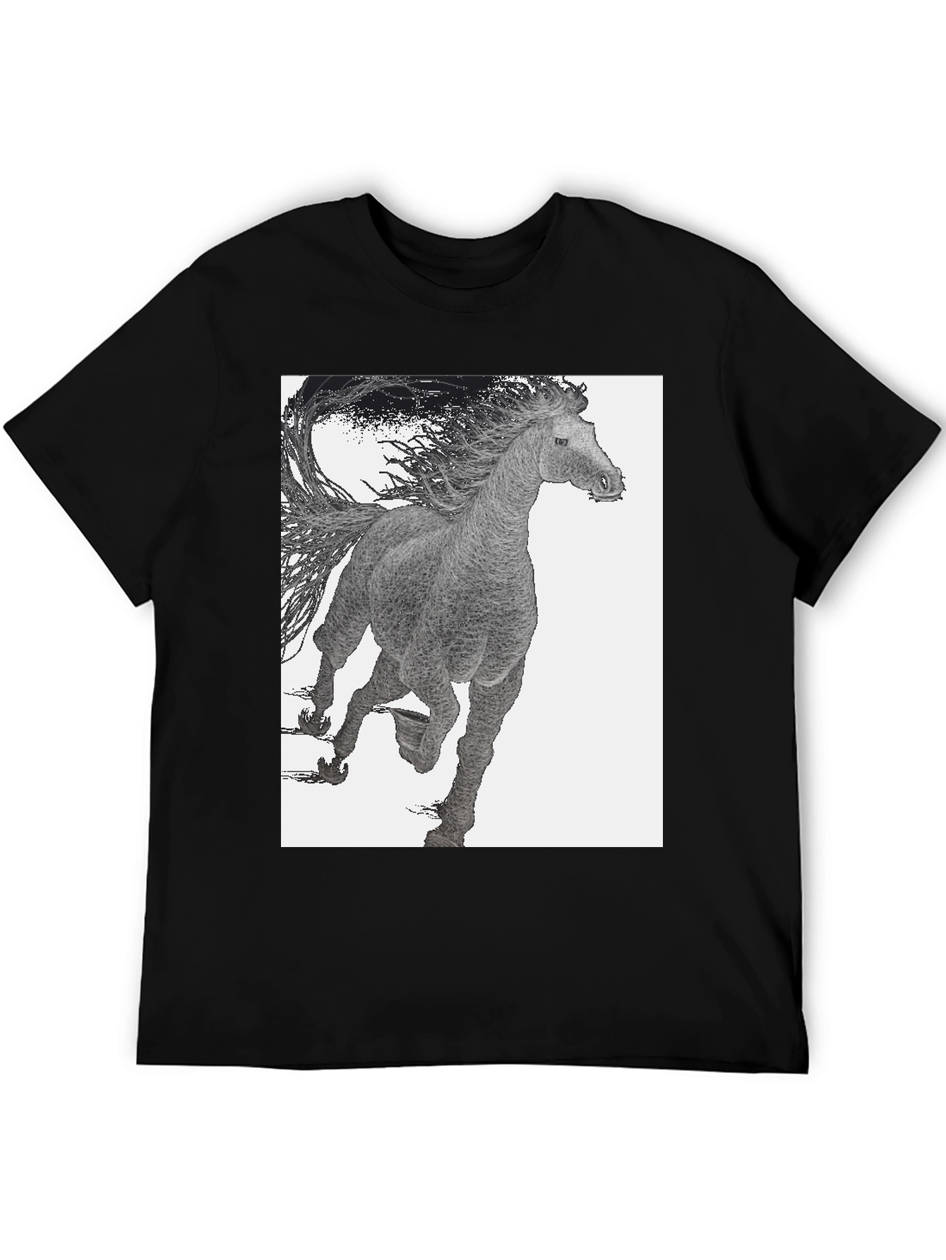 Black Black Horse Graphic Tee view 5