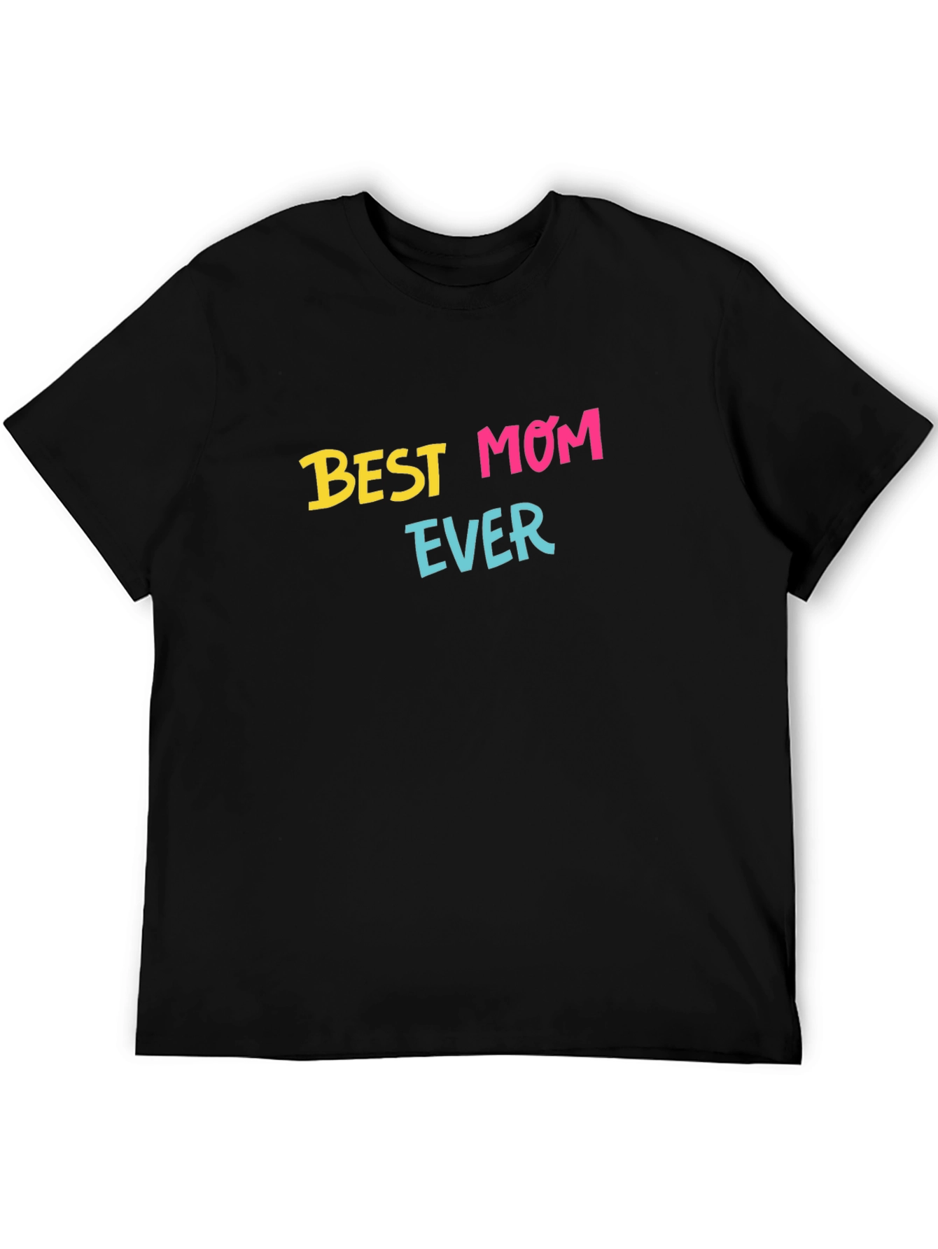 Black Best Mom Ever T-Shirt - Black Graphic Tee view 5