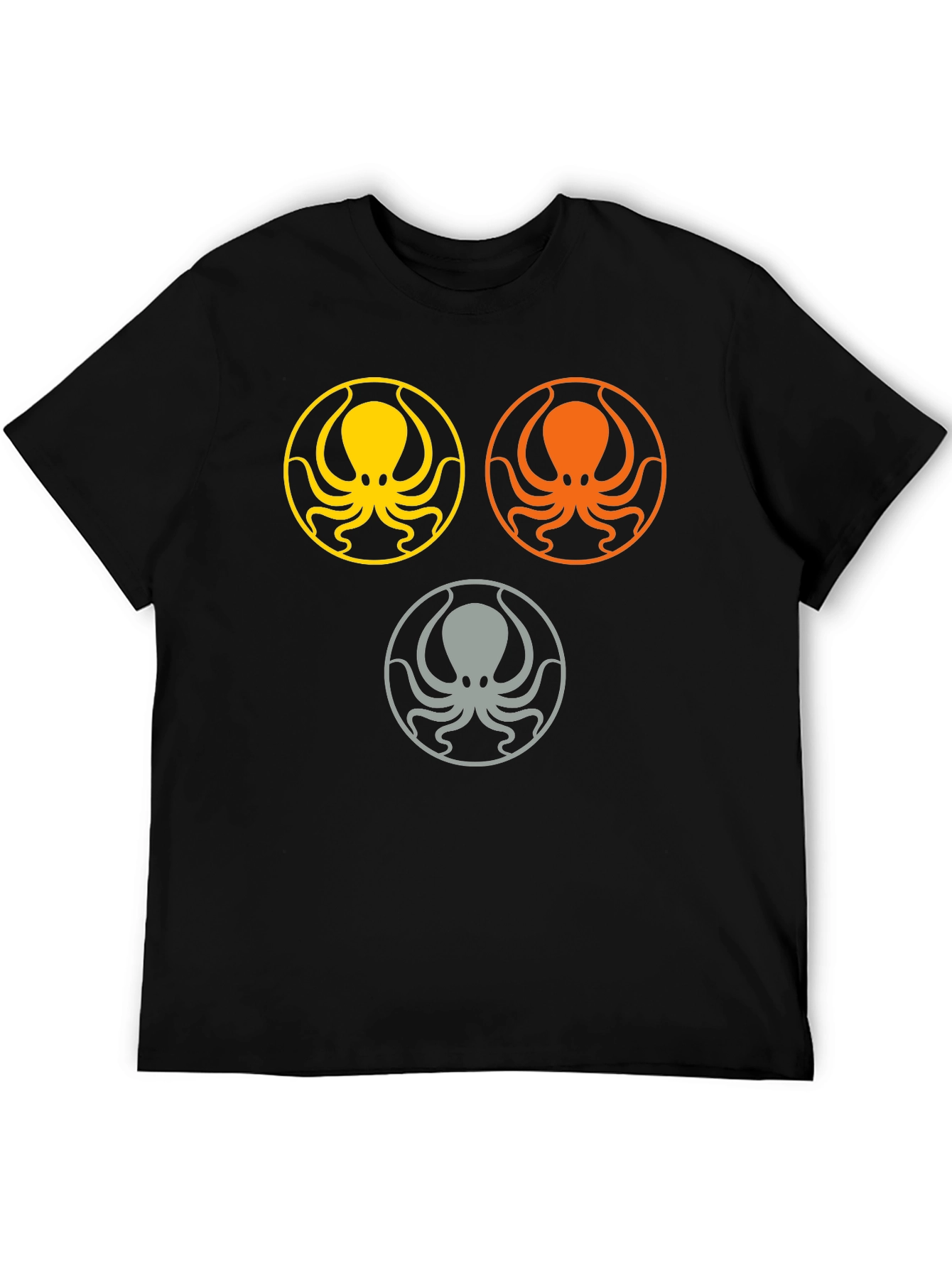 Black Octopus Graphic Tee - Stylish Sea Life Design view 5