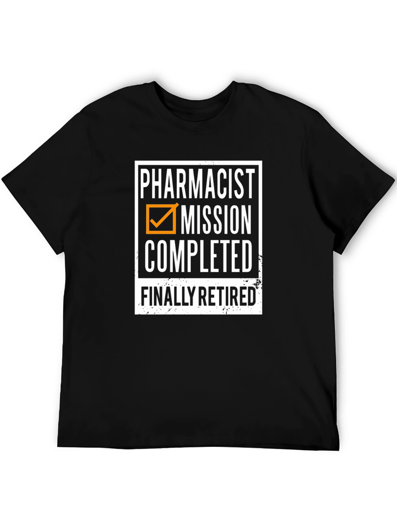 Black Retired Pharmacist Mission Completed T-Shirt view 5