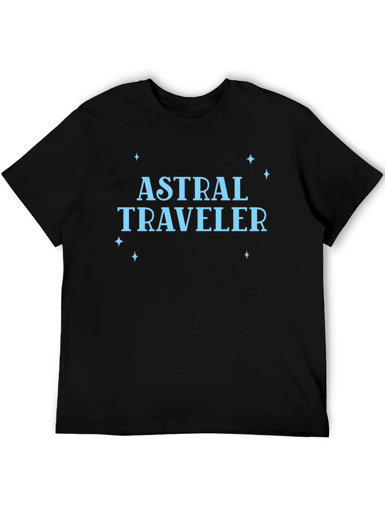 Black Astral Traveler Graphic T-Shirt view 5