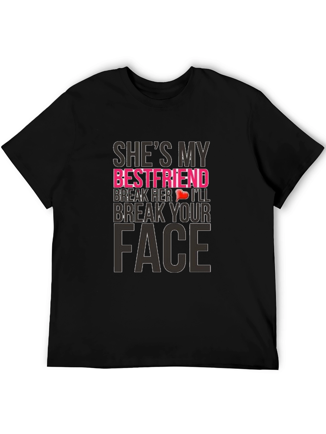 Black Humorous "She's My Bestfriend" Graphic Tee view 5
