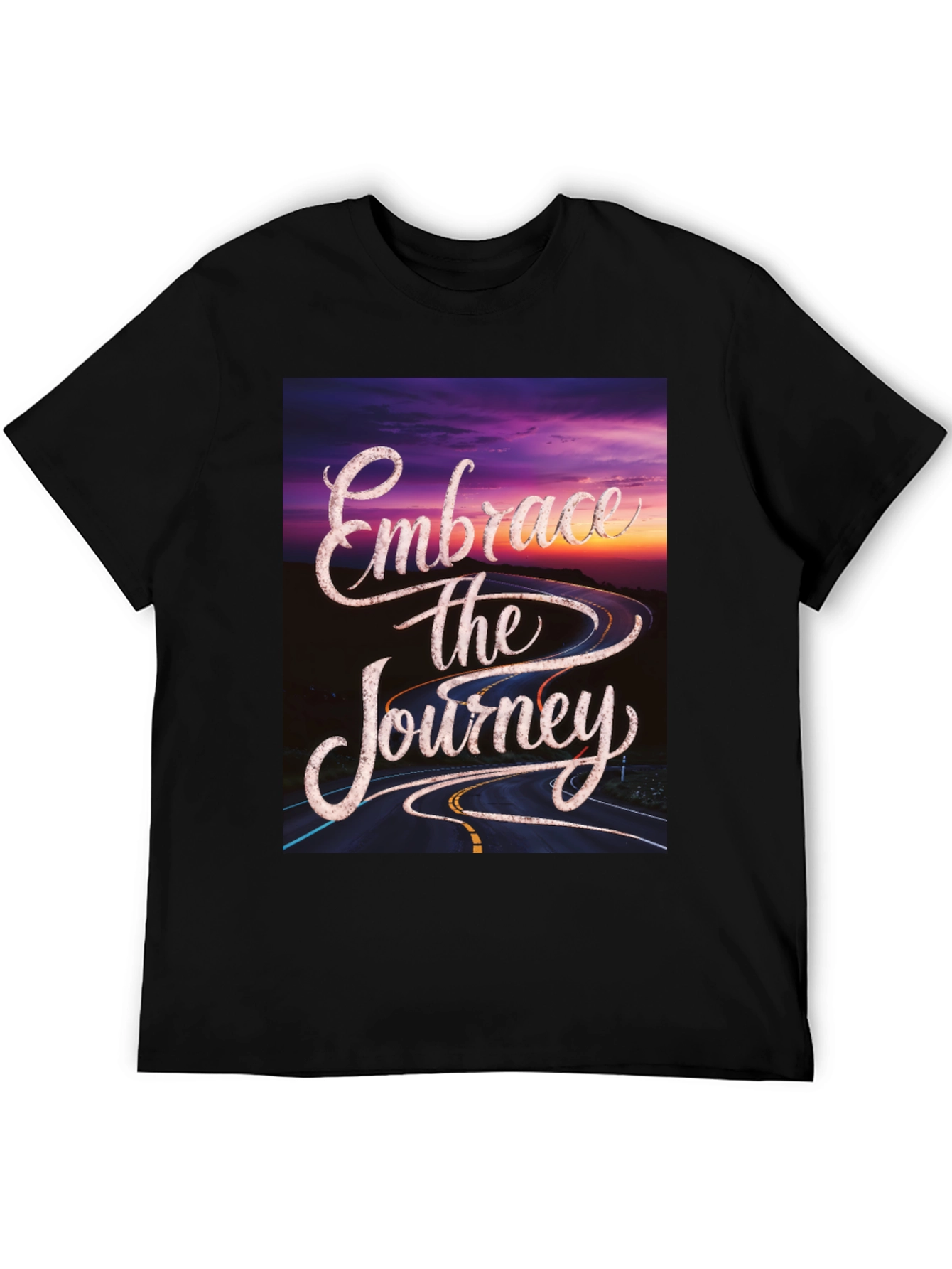 Black Embrace the Journey Graphic Tee view 5