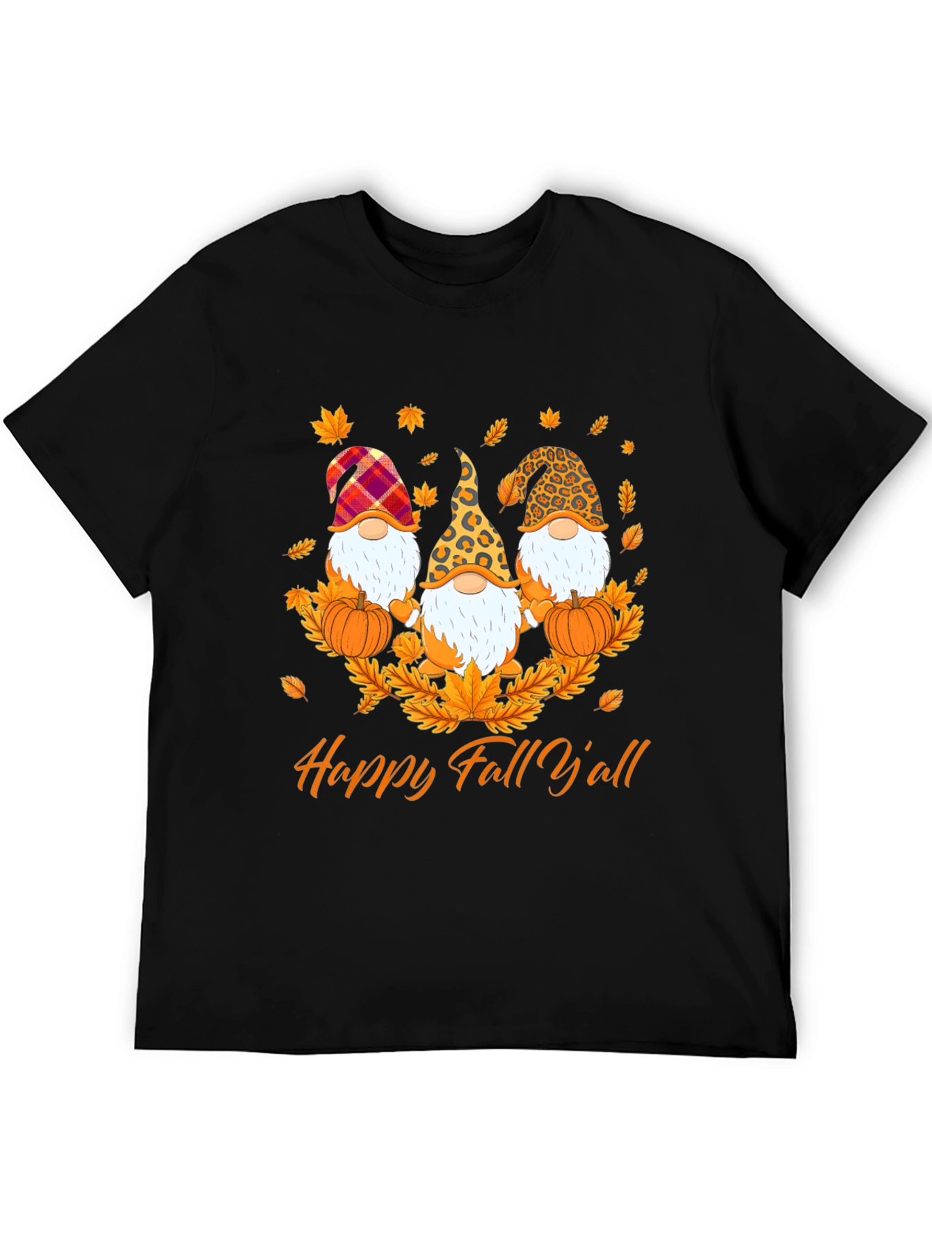 Happy Fall Y'all Gnome T-Shirt - 5