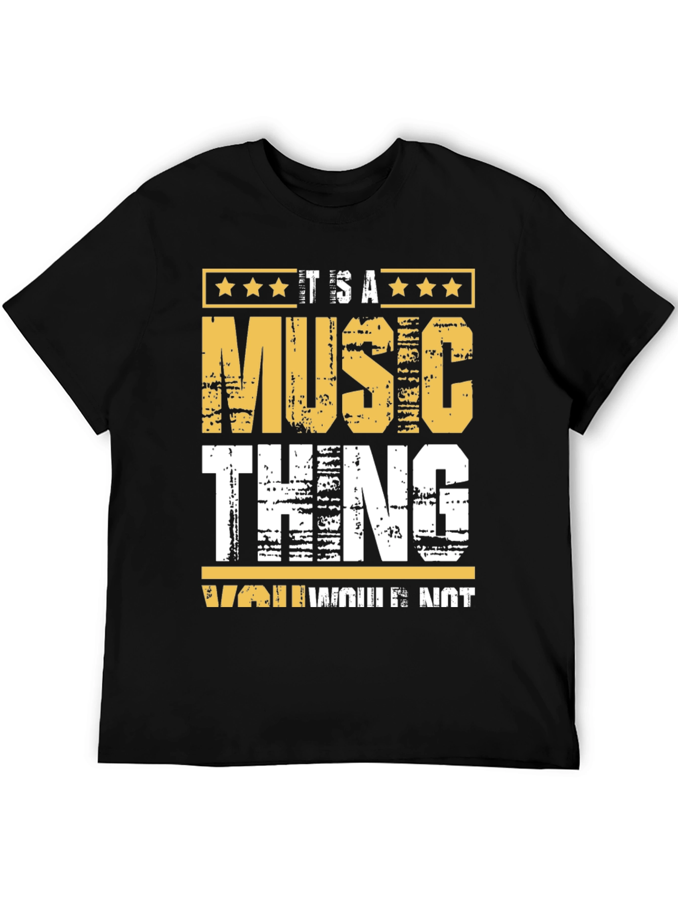 Black It's A Music Thing T-Shirt view 5