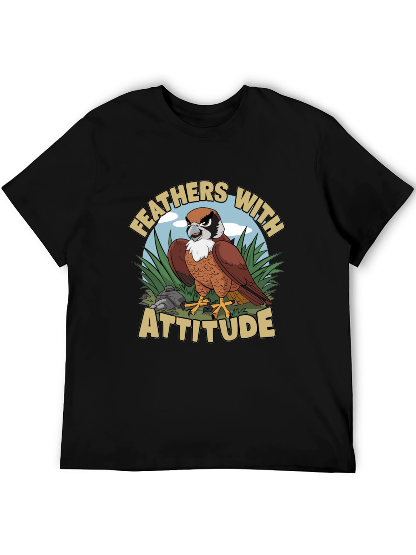 Feathers with Attitude Graphic T-Shirt - 5