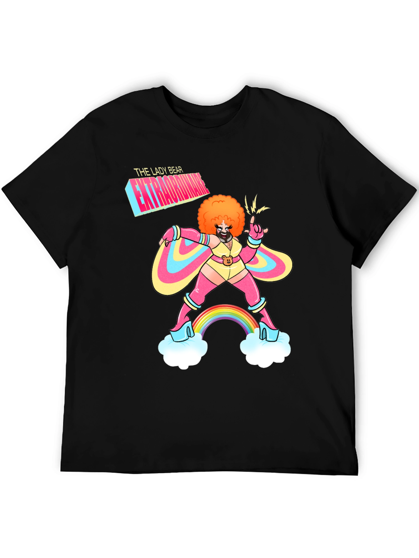 Black The Lady Bear Extraordinaire Graphic Tee view 5