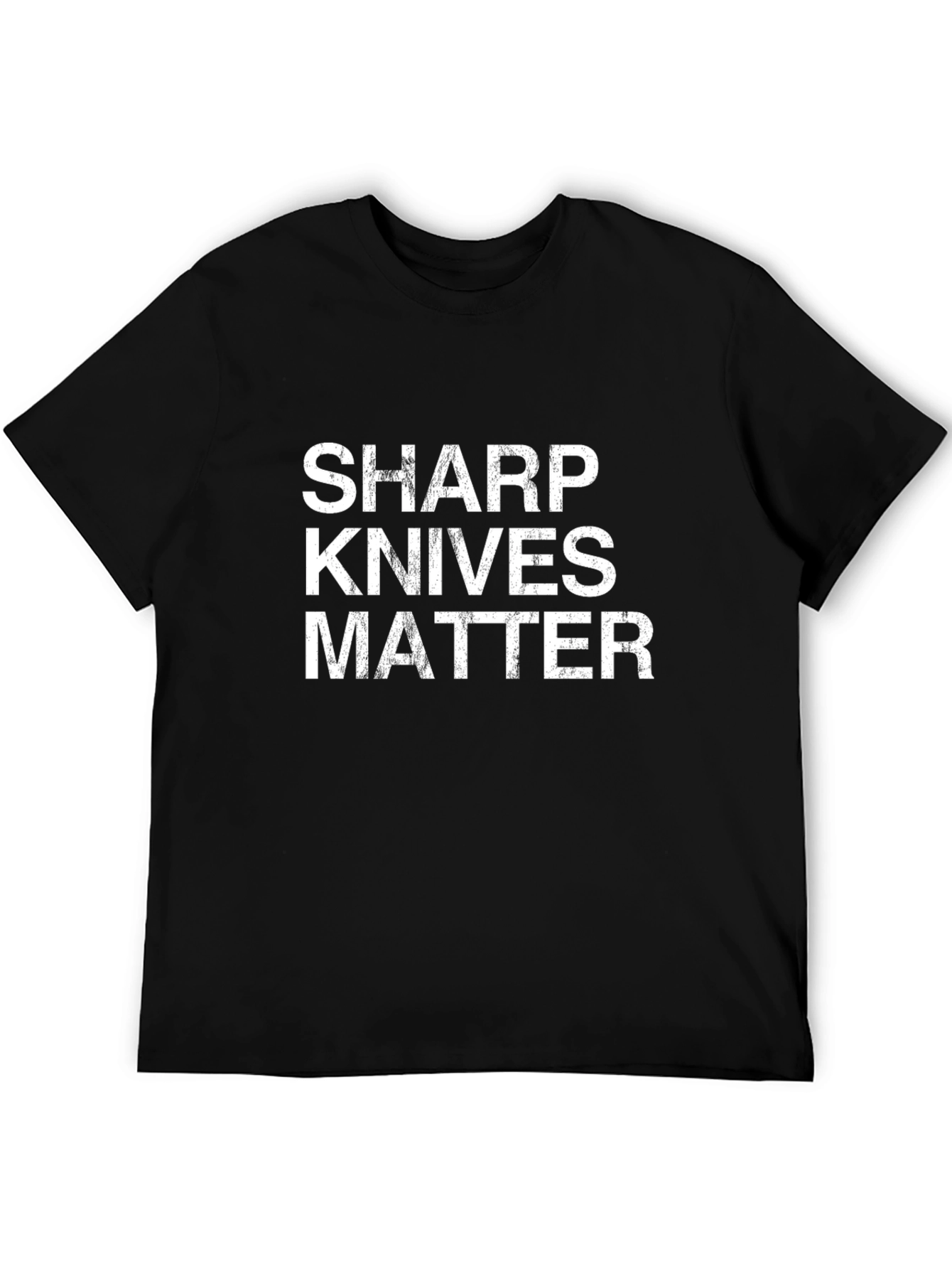 Black Sharp Knives Matter T-Shirt - Menswear view 5