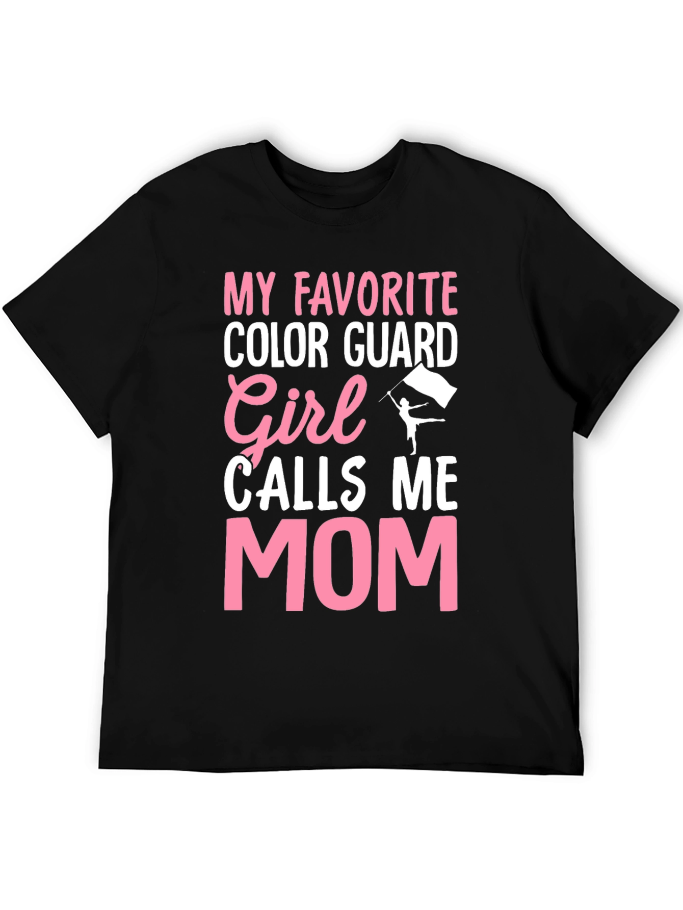 Black Color Guard Mom T-Shirt - Show Your Pride! view 5