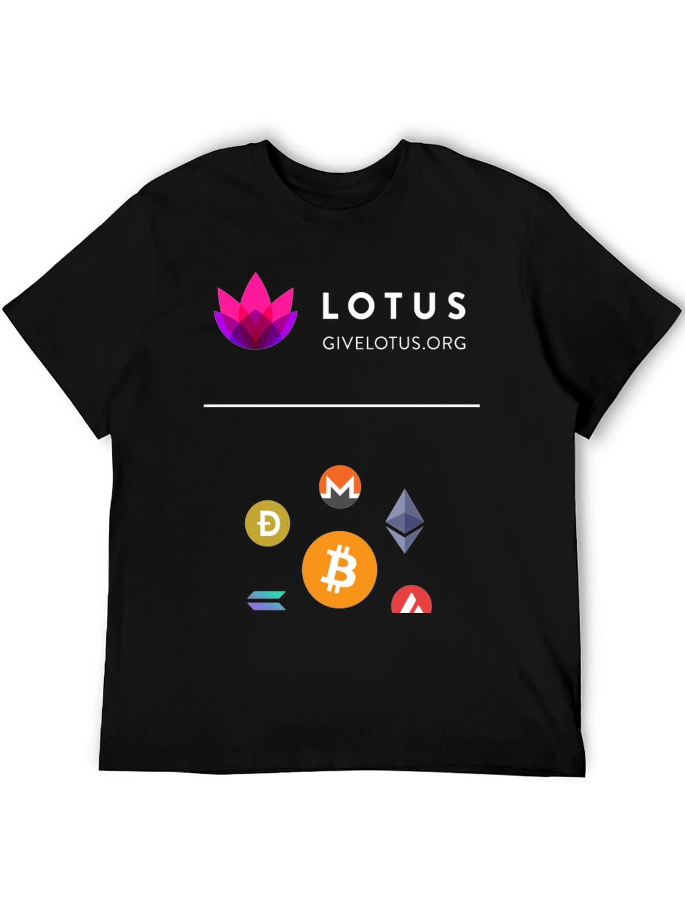 Black Lotus Cryptocurrency T-Shirt - Black Cotton Blend view 5