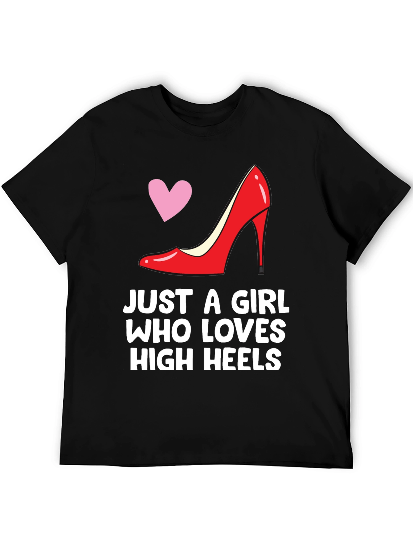 Black High Heels Lover T-Shirt - Stylish Design view 5