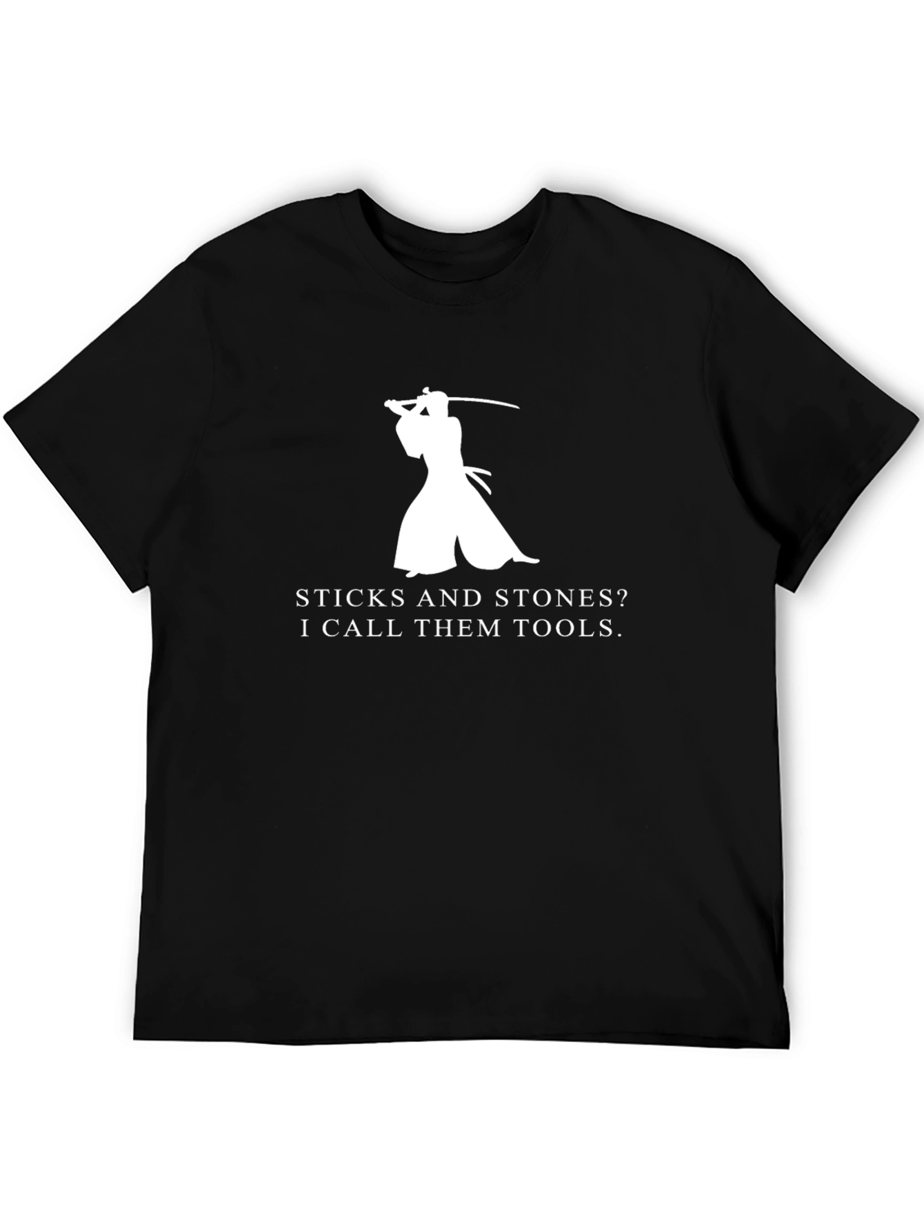 Black Samurai Tools Graphic T-Shirt - Black view 5