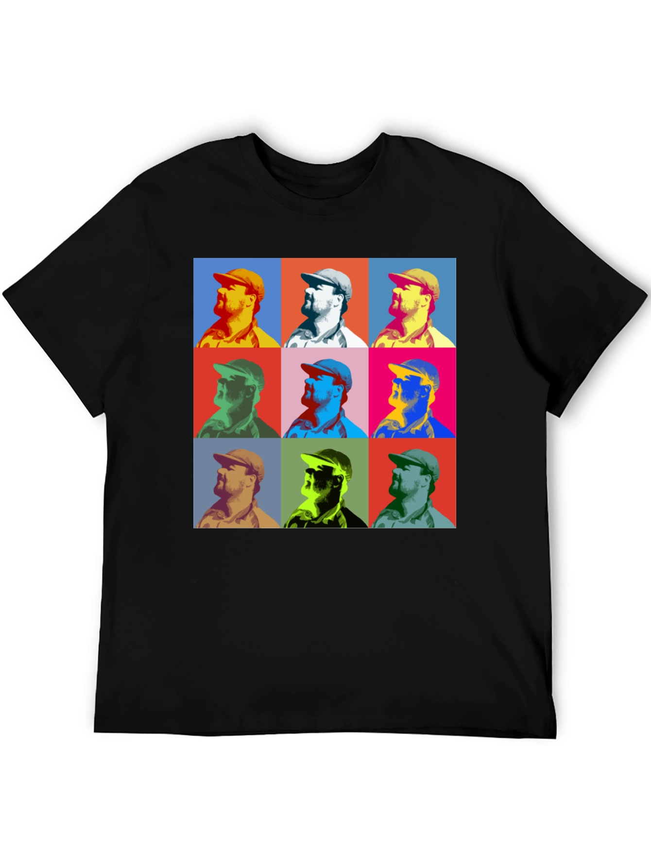 Black Pop Art Graphic Tee - Bold & Unique Style view 5