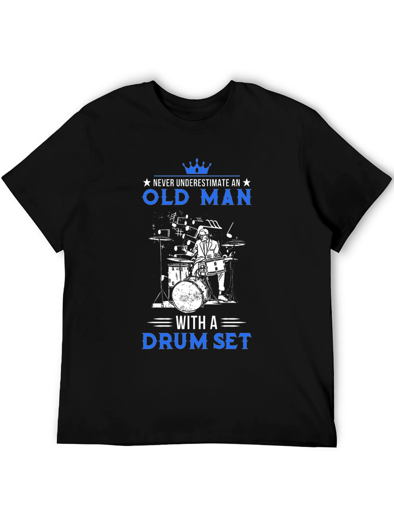 Old Man Drummer T-Shirt - Never Underestimate! - 5