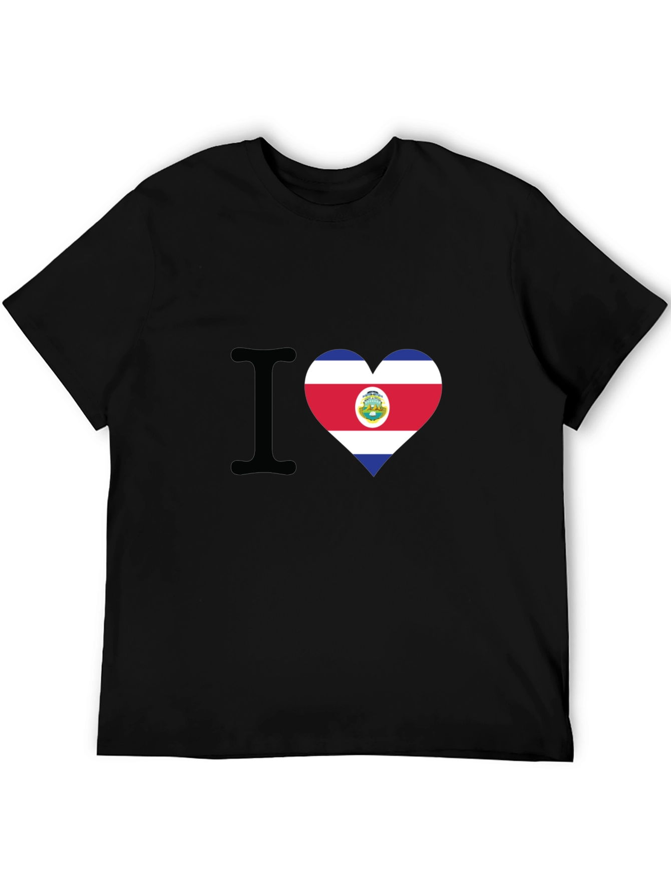 I Love Costa Rica Heart Flag T-Shirt - 5