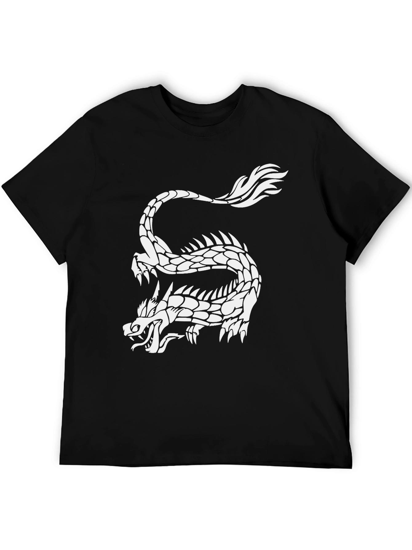 Black Dragon Graphic Tee - Black view 5