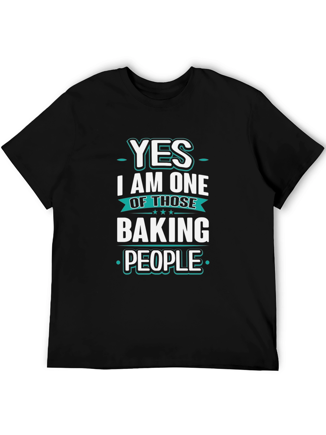 Black Baking People T-Shirt - Novelty Tee view 5