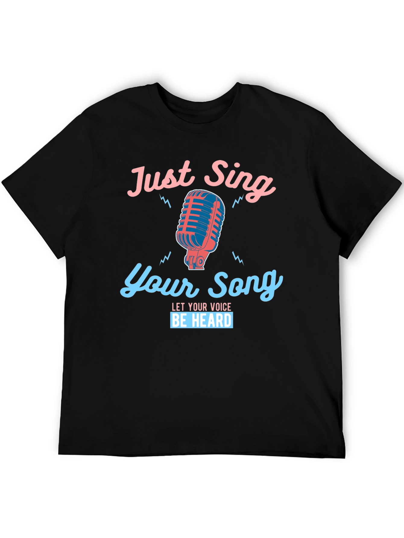 Black Just Sing Your Song Graphic Tee view 5