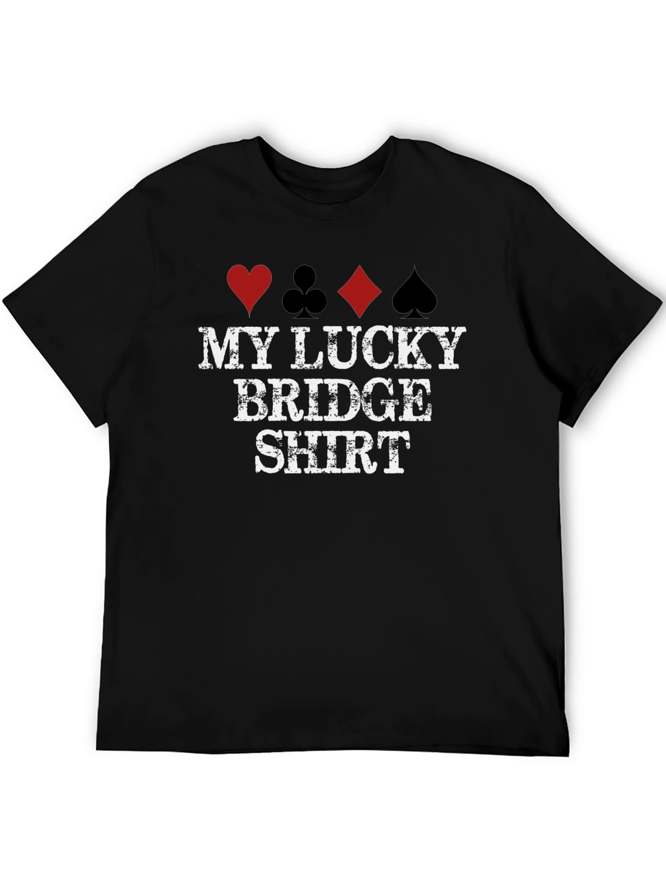 Lucky Bridge Shirt - Playing Card Suits Tee - 5