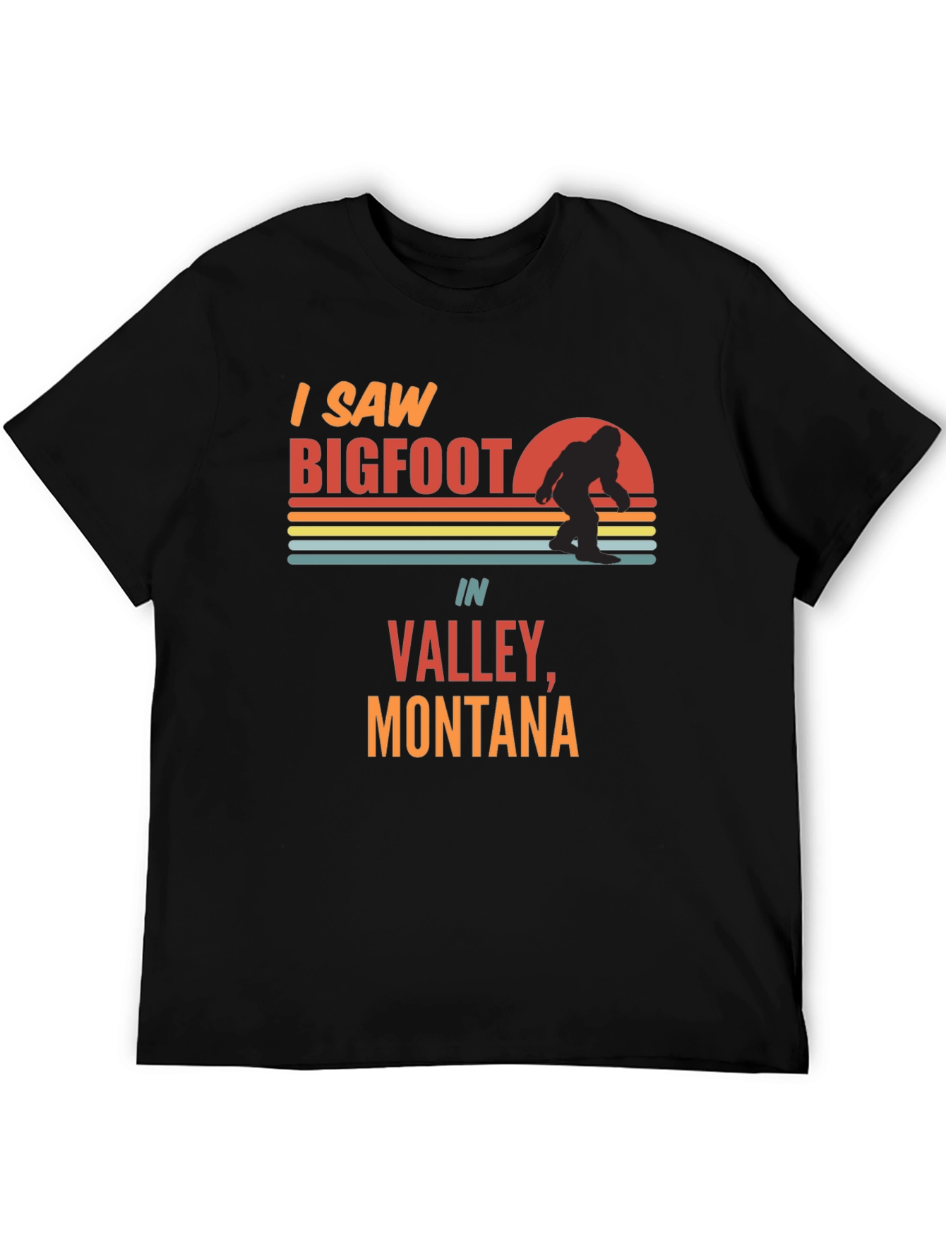 Black Bigfoot Valley Montana Tee view 5