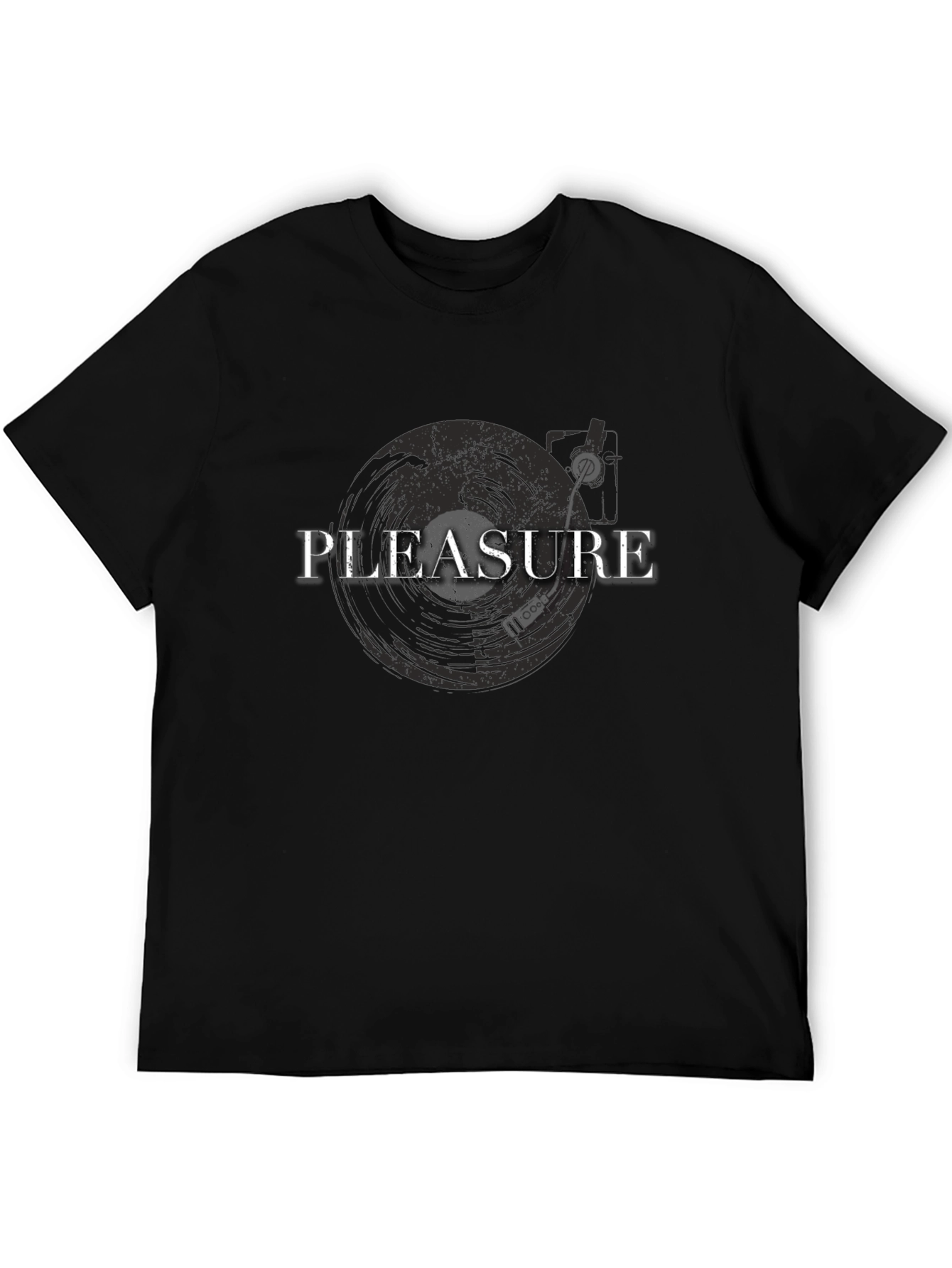 Black Pleasure Record Player T-Shirt view 5