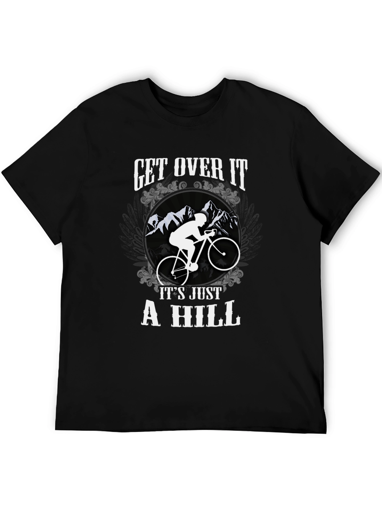 Black Get Over It Cycling T-Shirt view 5