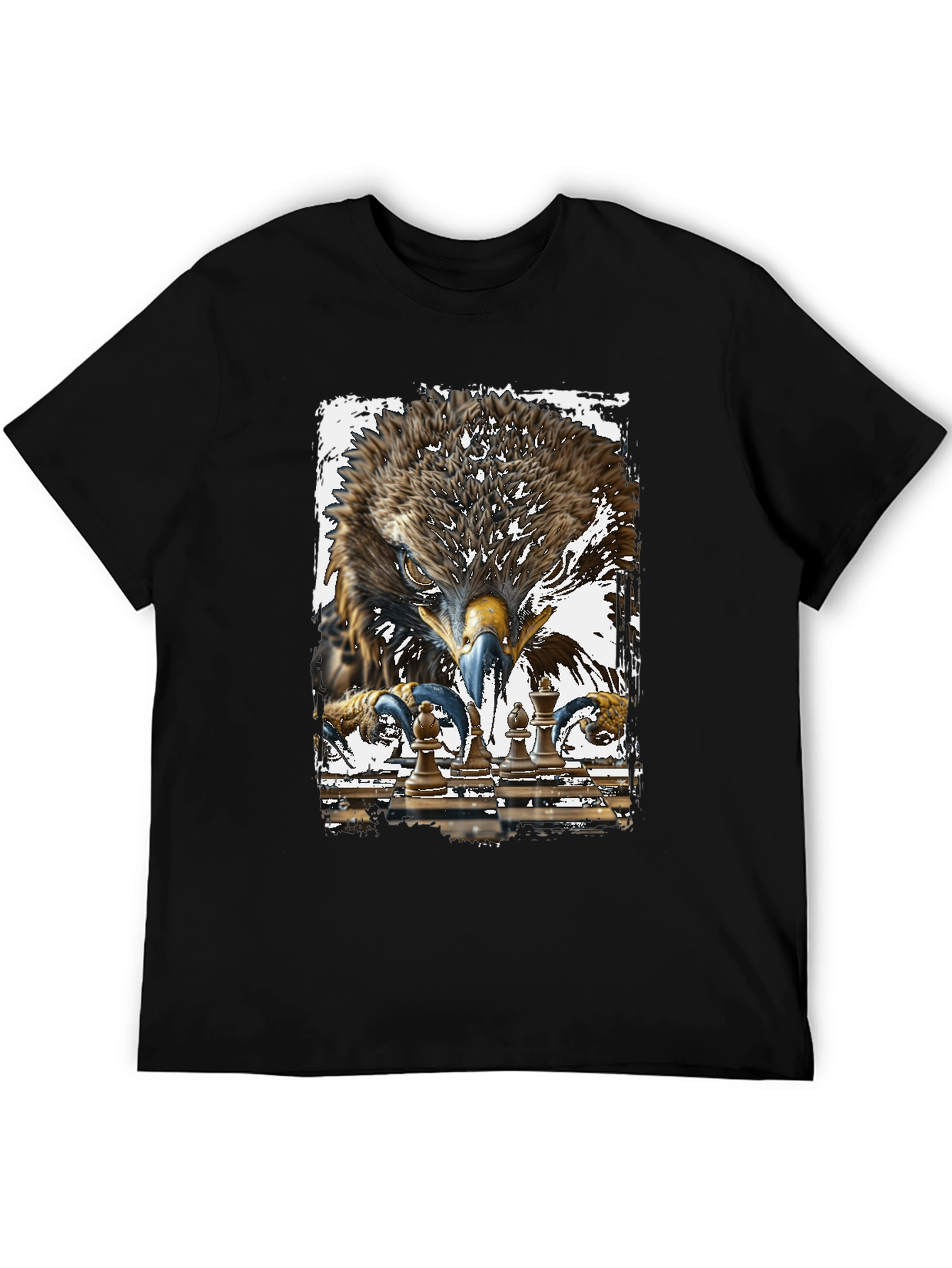Black Eagle Chess Master Graphic T-Shirt view 5