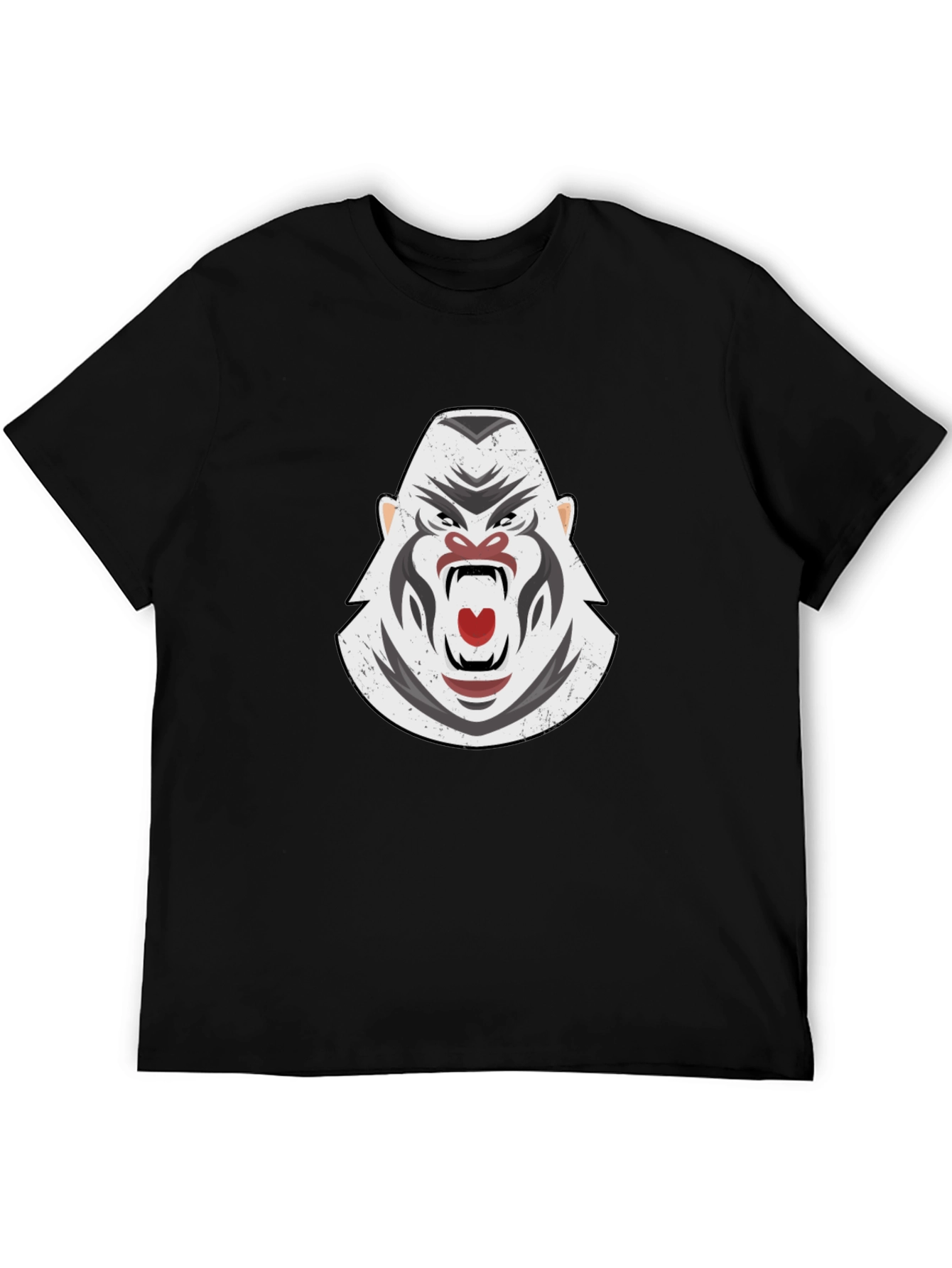 Black Gorilla Graphic Black T-Shirt view 5