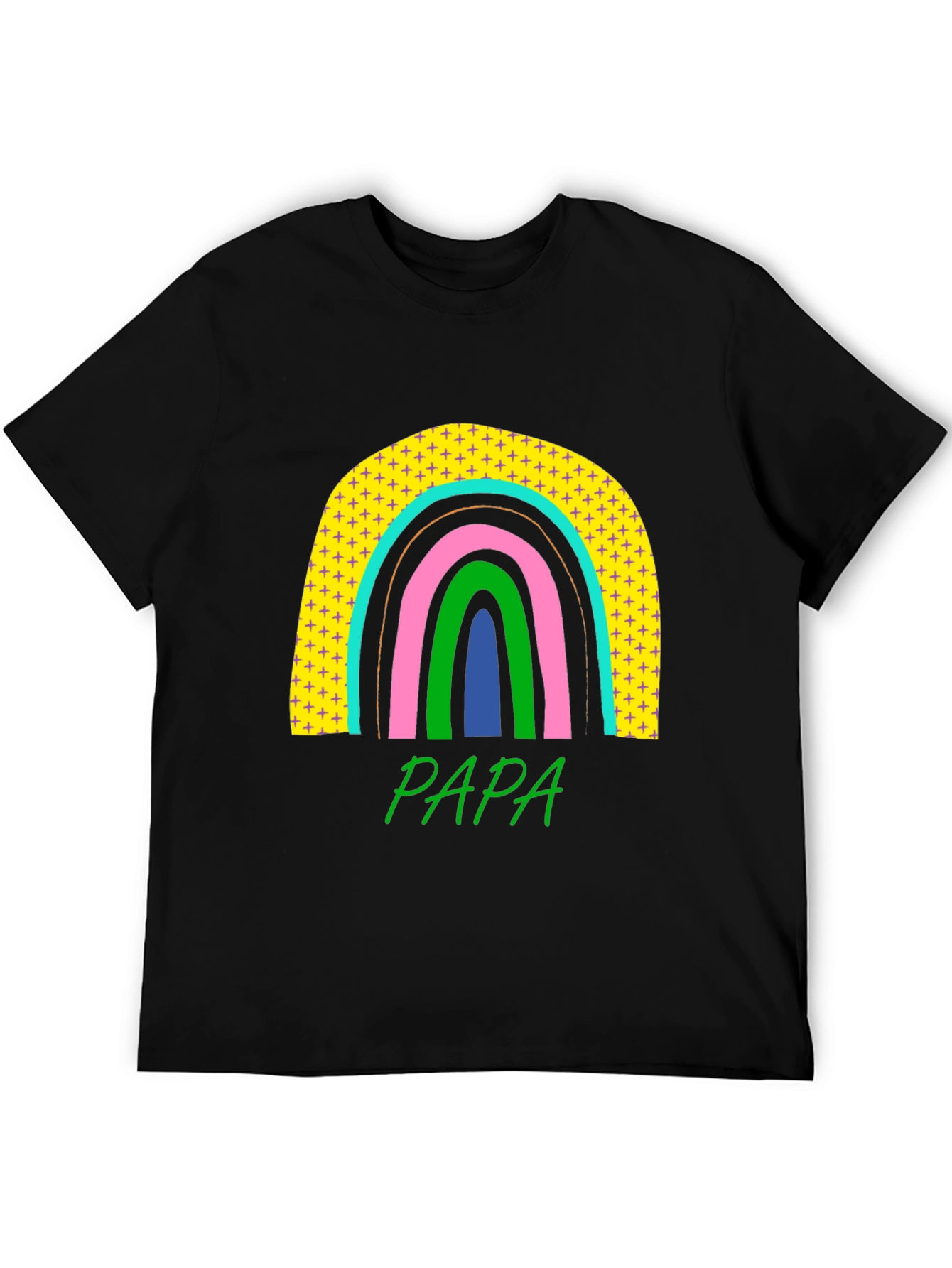 Papa Rainbow Graphic Tee - Father's Day Gift - 5