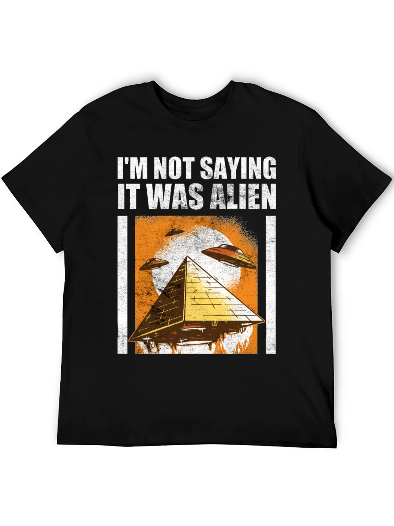 Black I'm Not Saying It Was Alien T-Shirt view 5