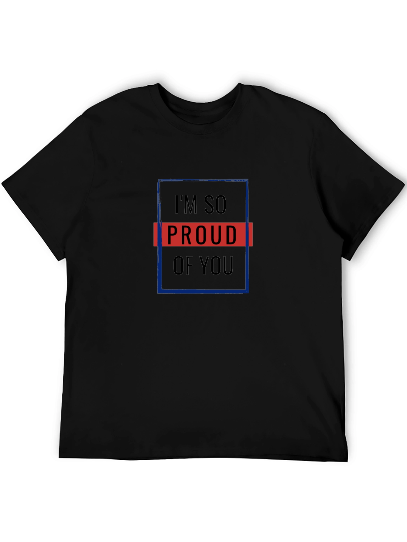 Proud of You Graphic Black Tee - 5