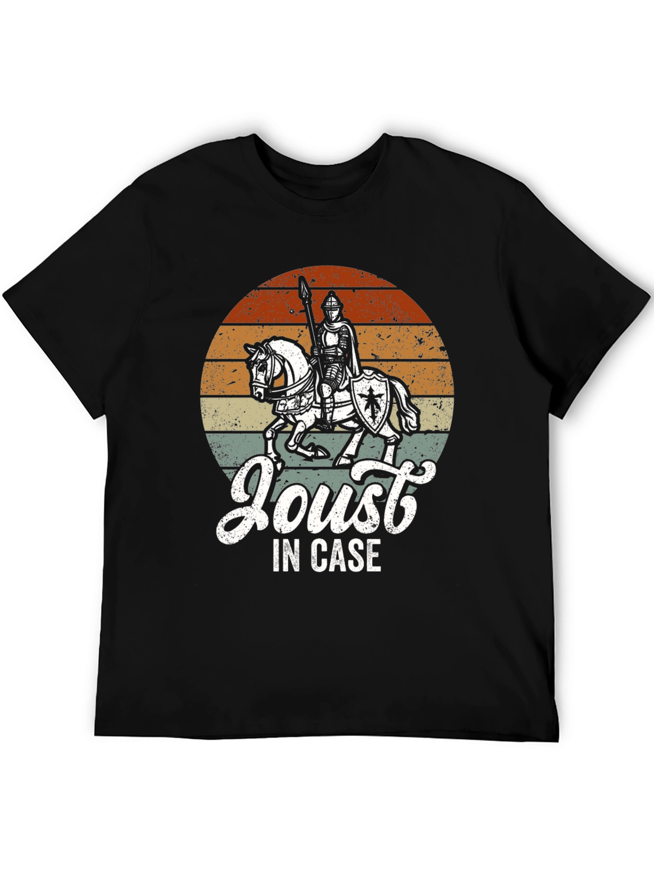 Medieval Knight "Joust In Case" Graphic T-Shirt - 5
