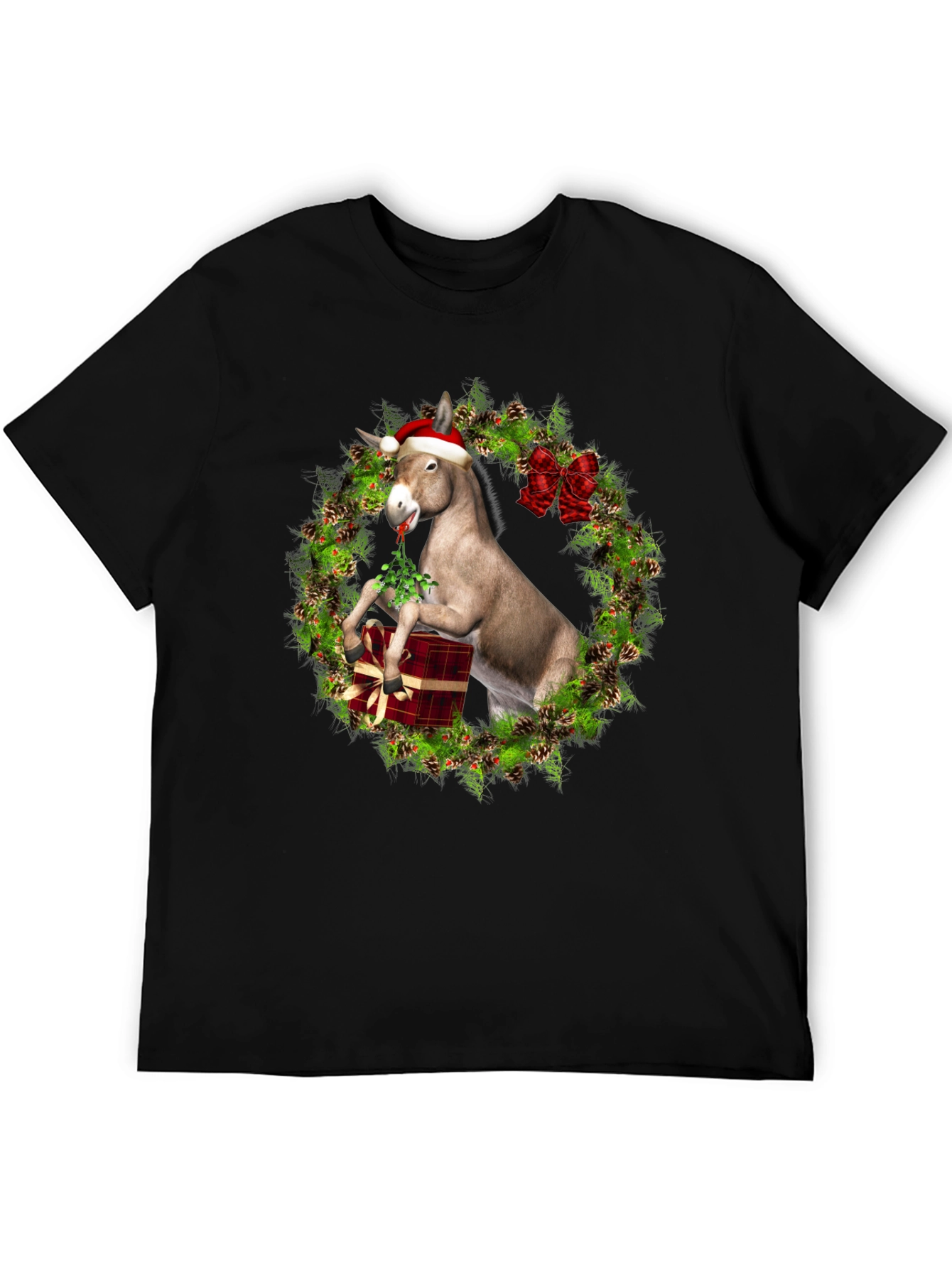 Black Festive Donkey T-Shirt view 5
