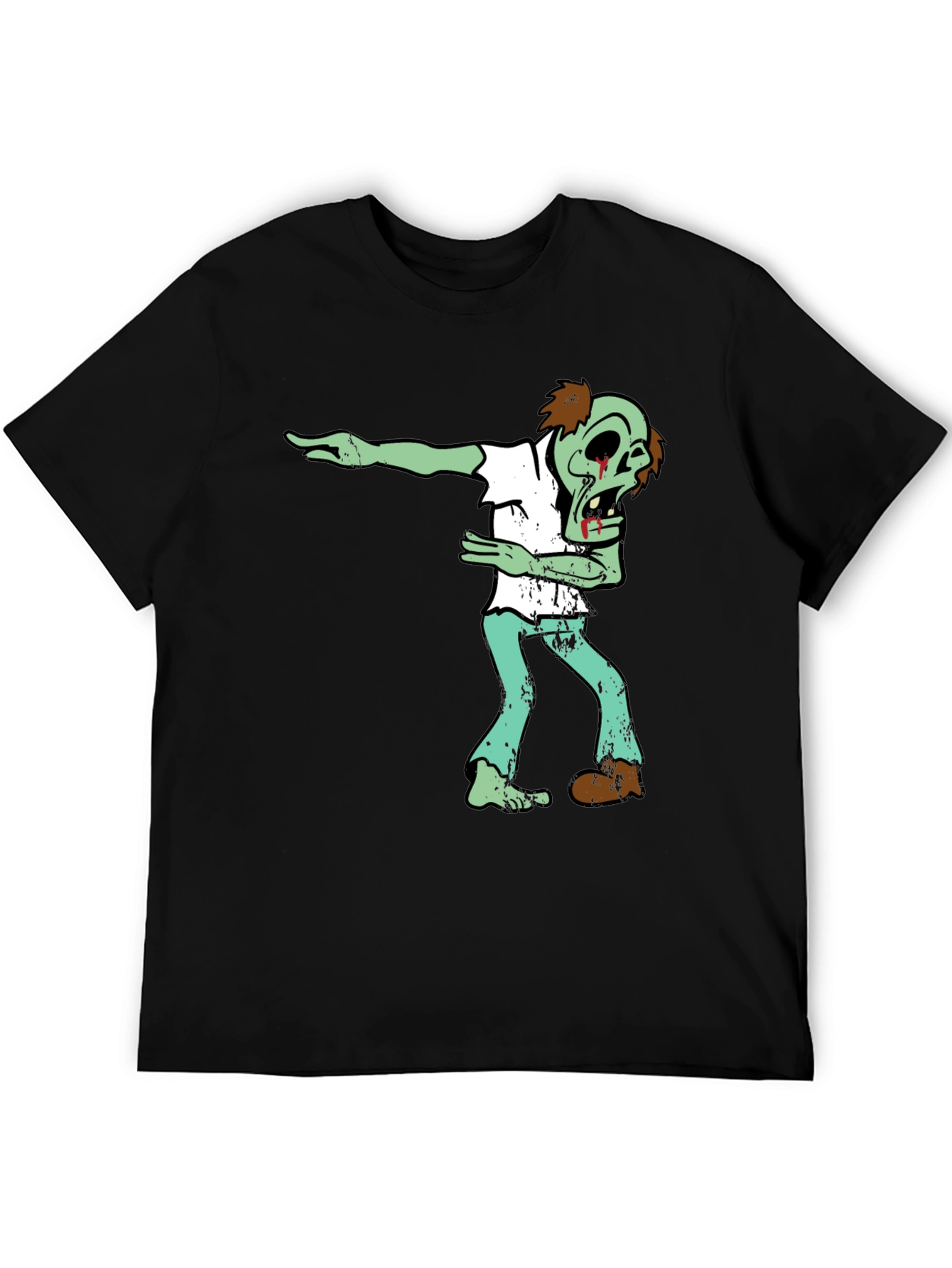 Black Zombie Dab Graphic Tee - Halloween Fun! view 5