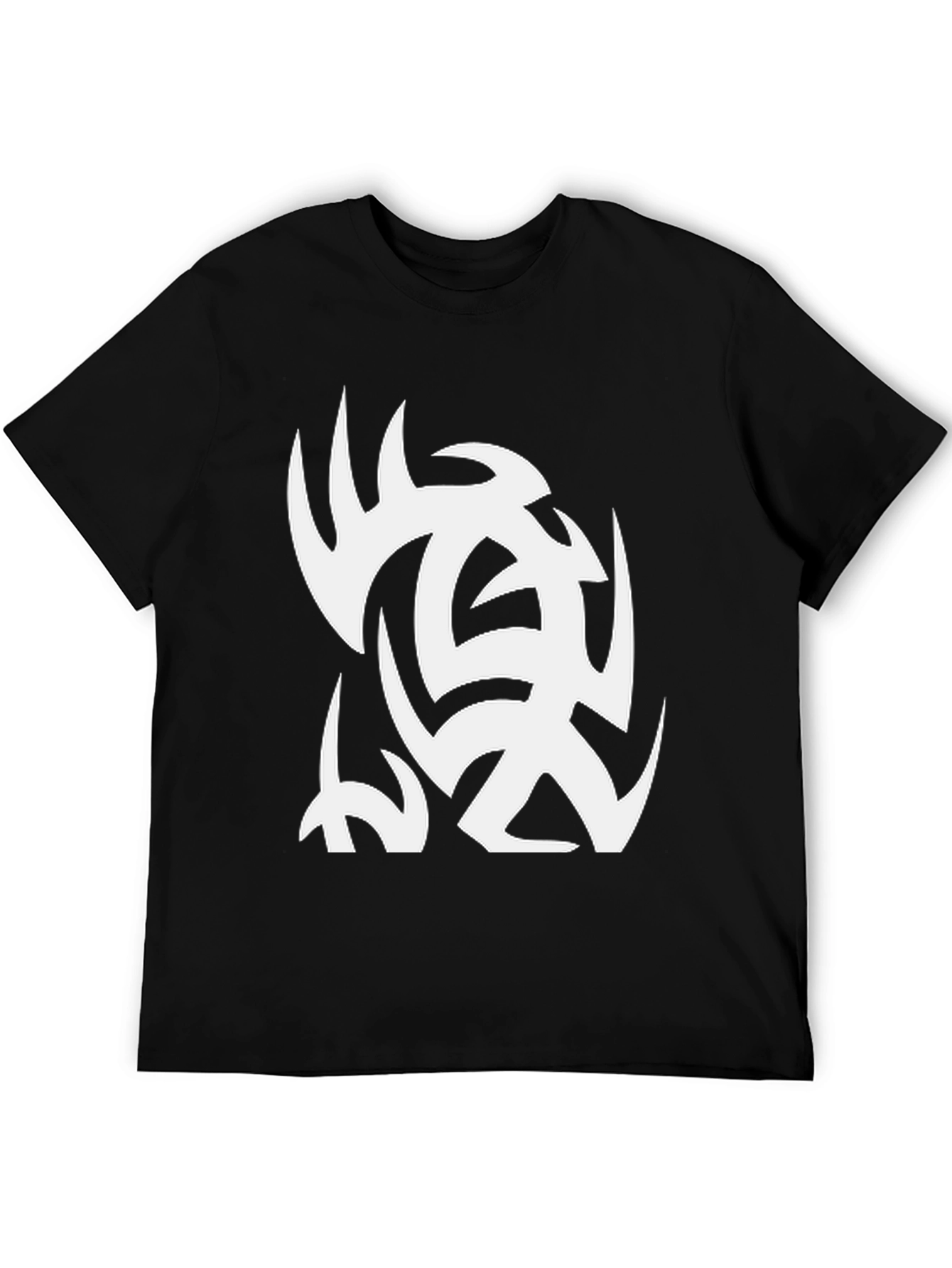 Black Tribal Graphic Black Tee view 5