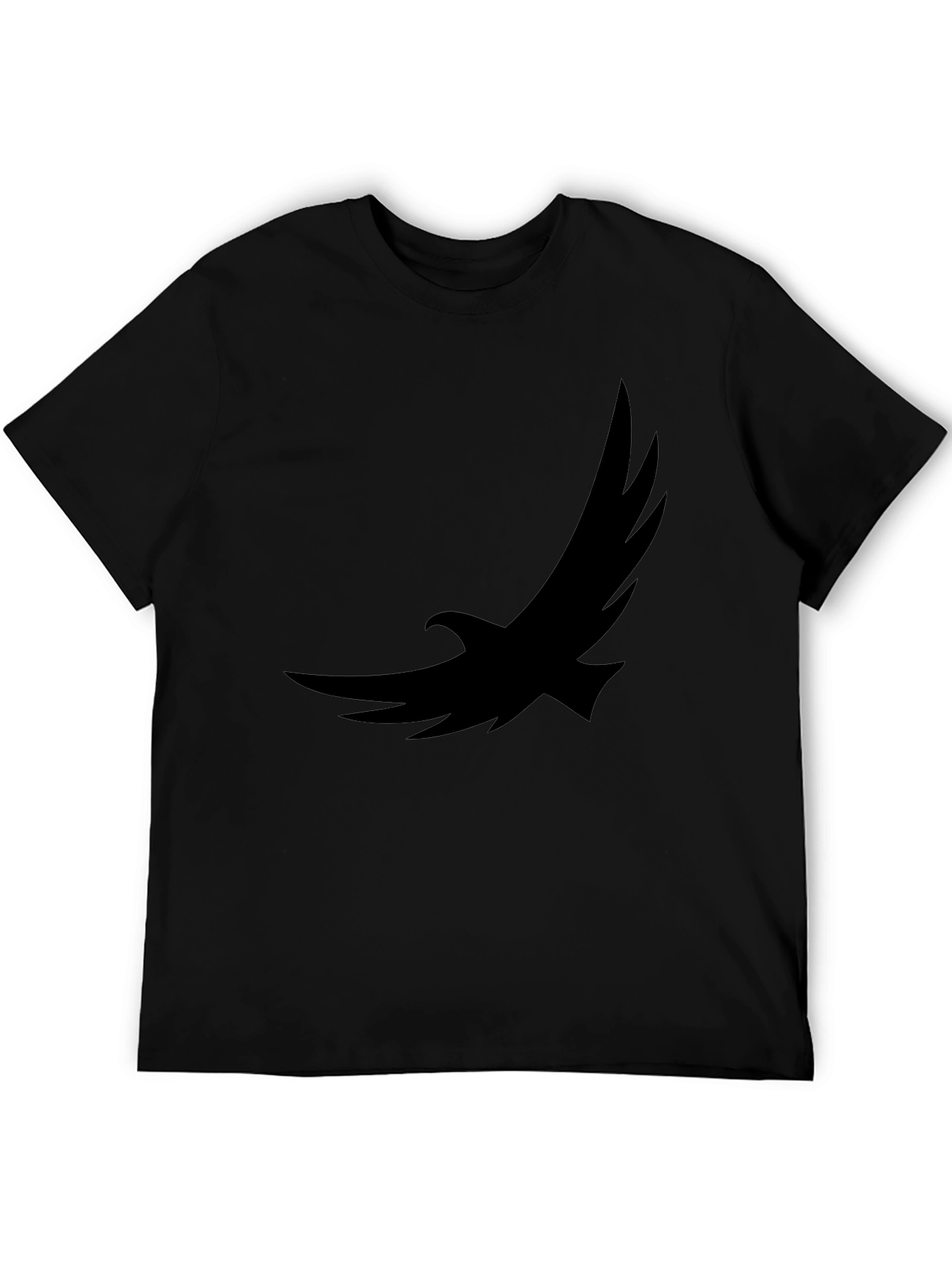Black Eagle Graphic Tee - Soft Cotton Casual Shirt - 5