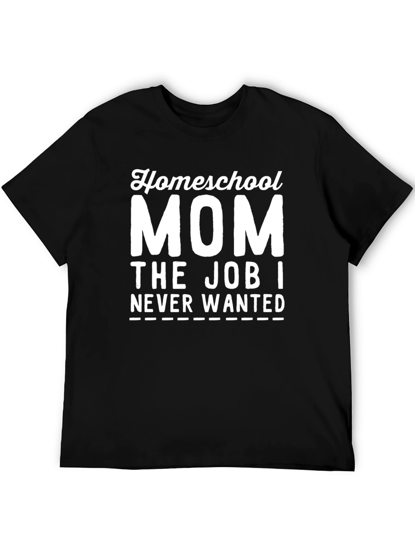 Black Homeschool Mom Funny T-Shirt view 5