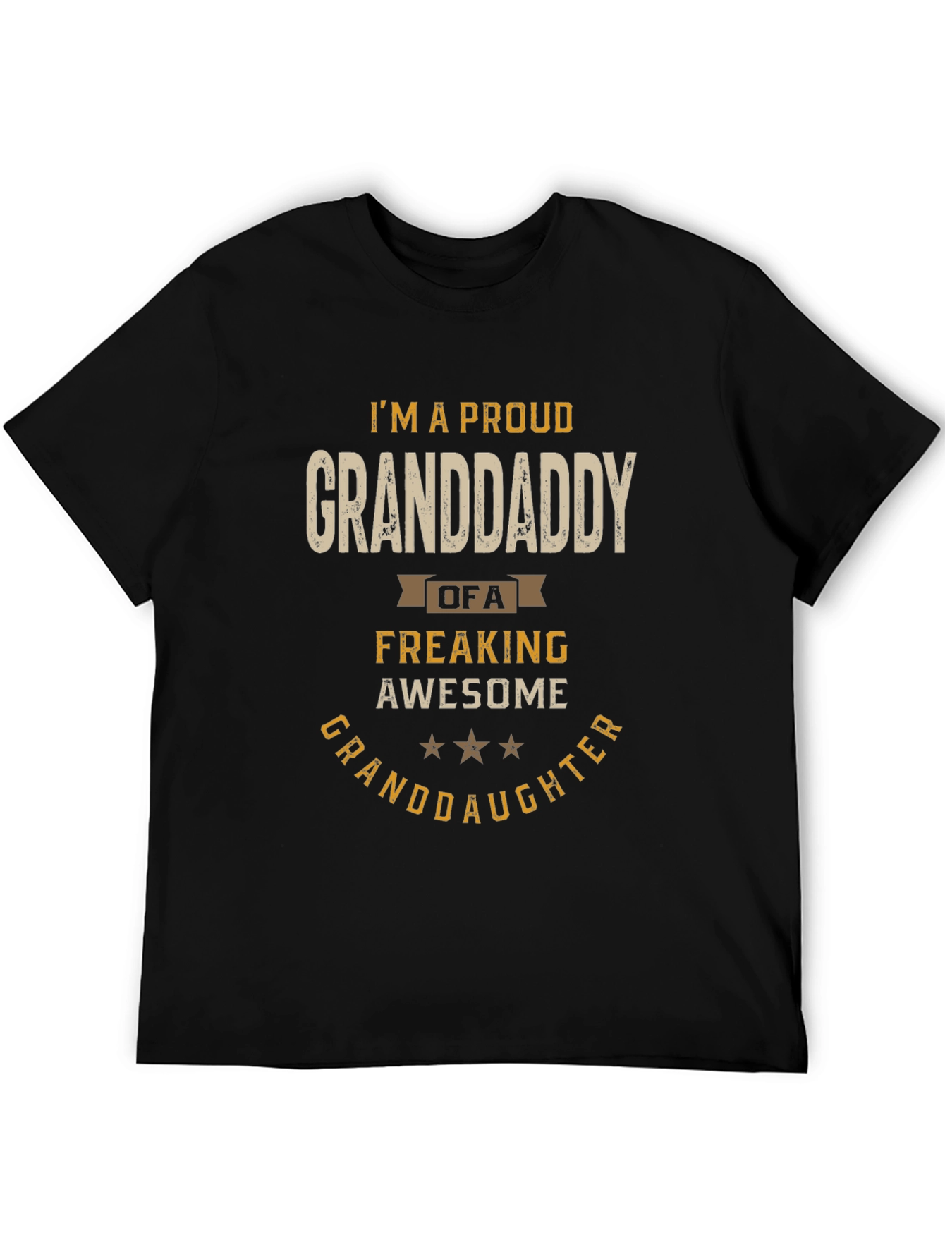 Black Proud Granddaddy Graphic T-Shirt view 5