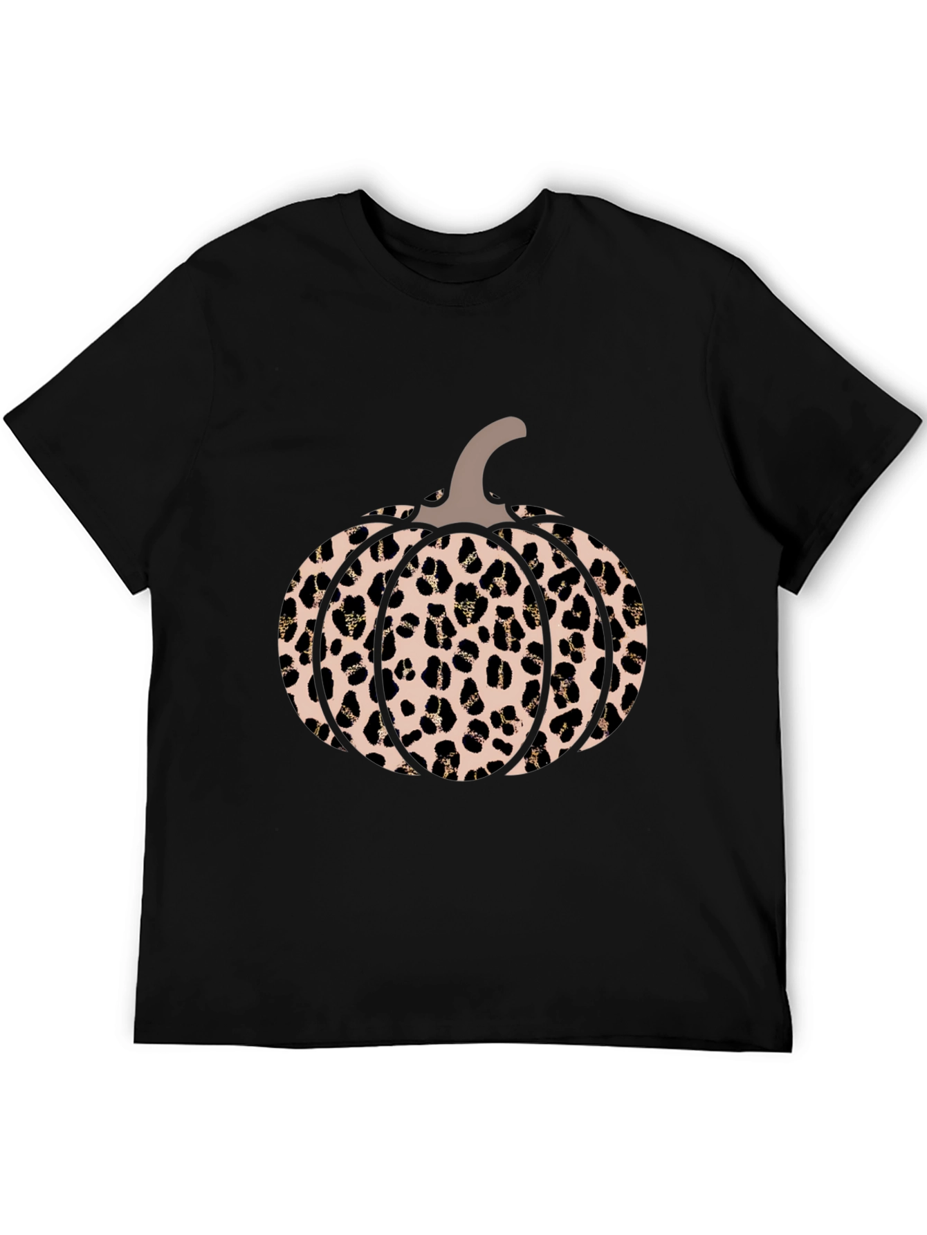 Black Leopard Pumpkin Graphic Tee view 5