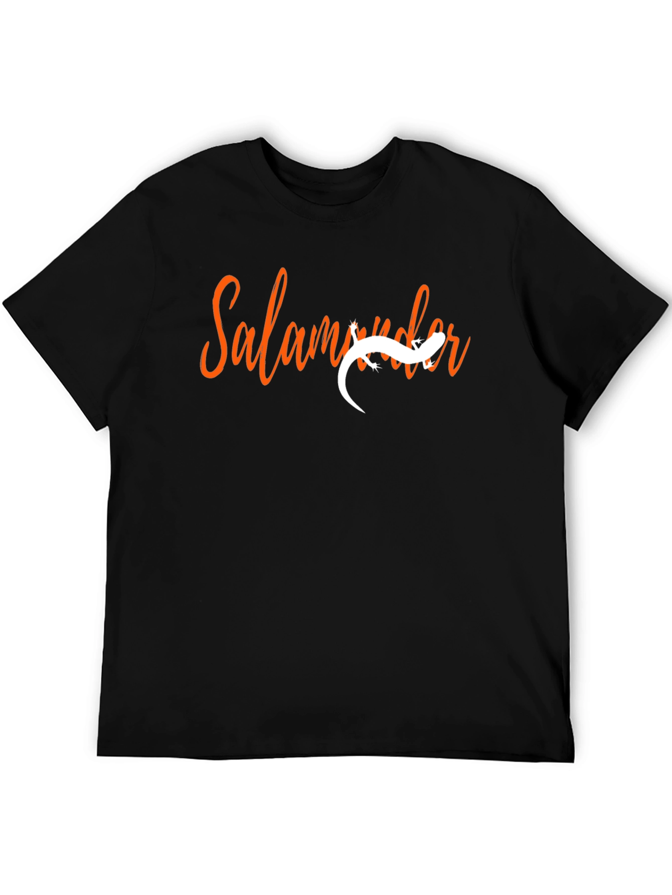 Black Salamander Graphic Tee - Black Cotton Casual view 5