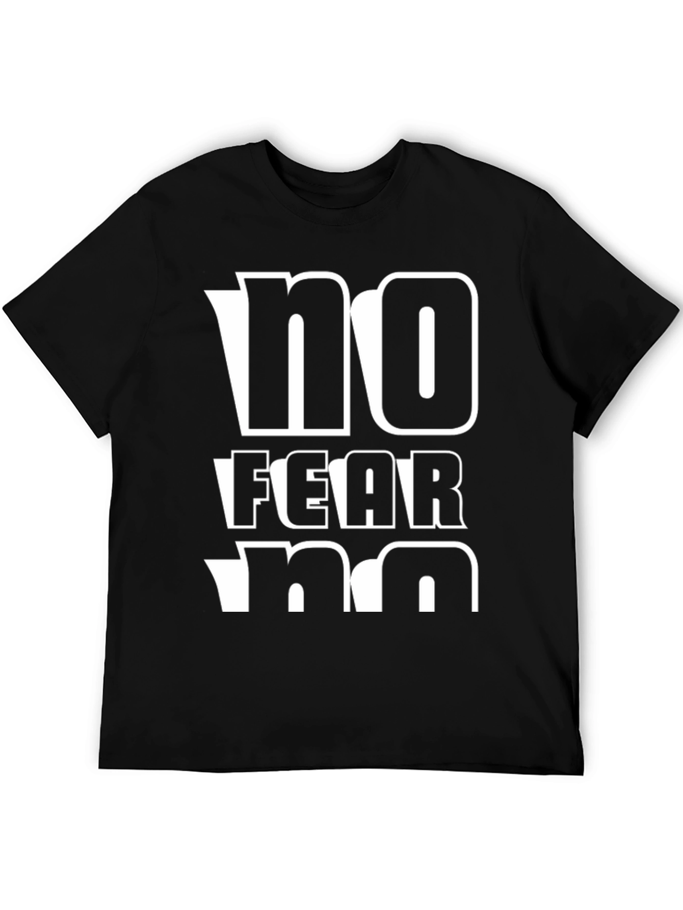 Black No Fear Graphic Tee - Men's Short Sleeve T-Shirt view 5