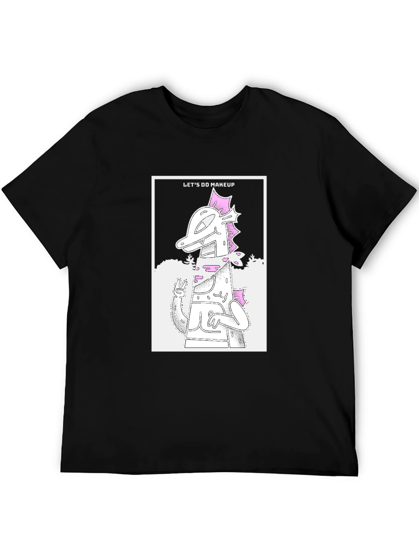 Black Monster Graphic Tee - Let's Do Makeup view 5