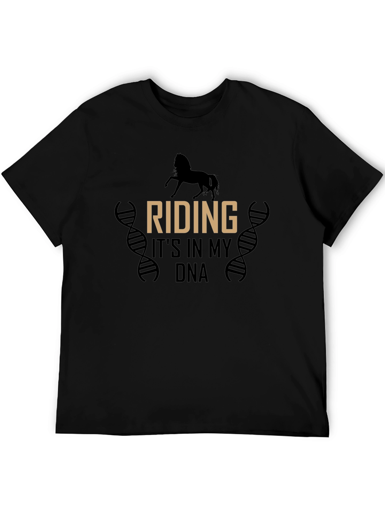 Black Riding It's in My DNA Black T-Shirt view 5