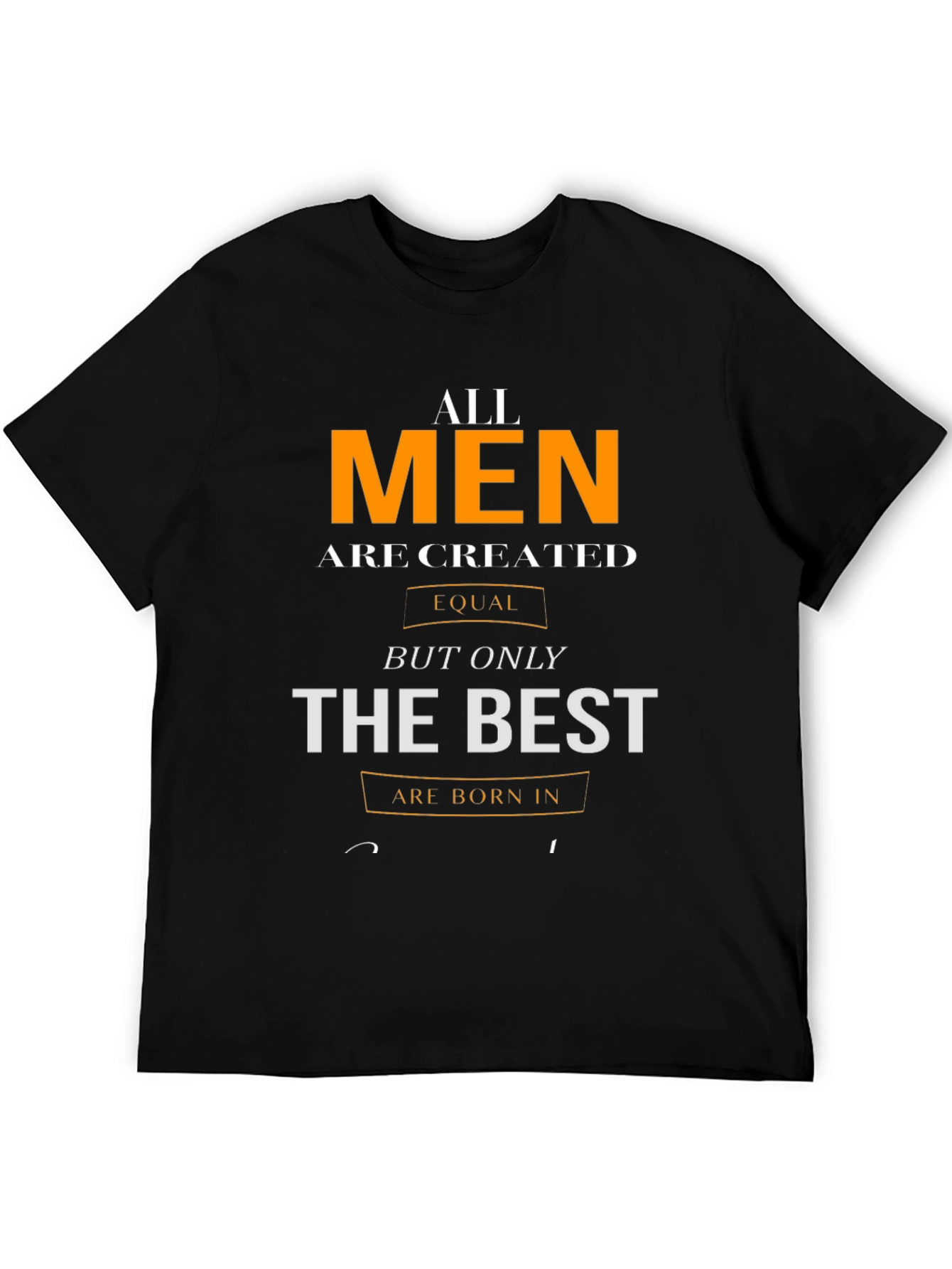 Black All Men are Created Equal Graphic Tee view 5