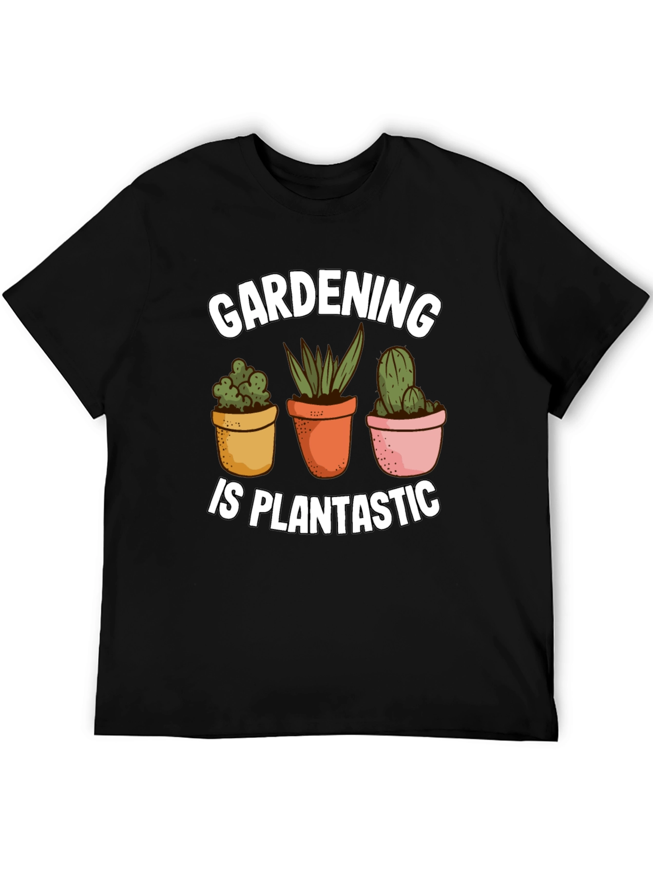 Black Gardening is Plantastic T-Shirt view 5