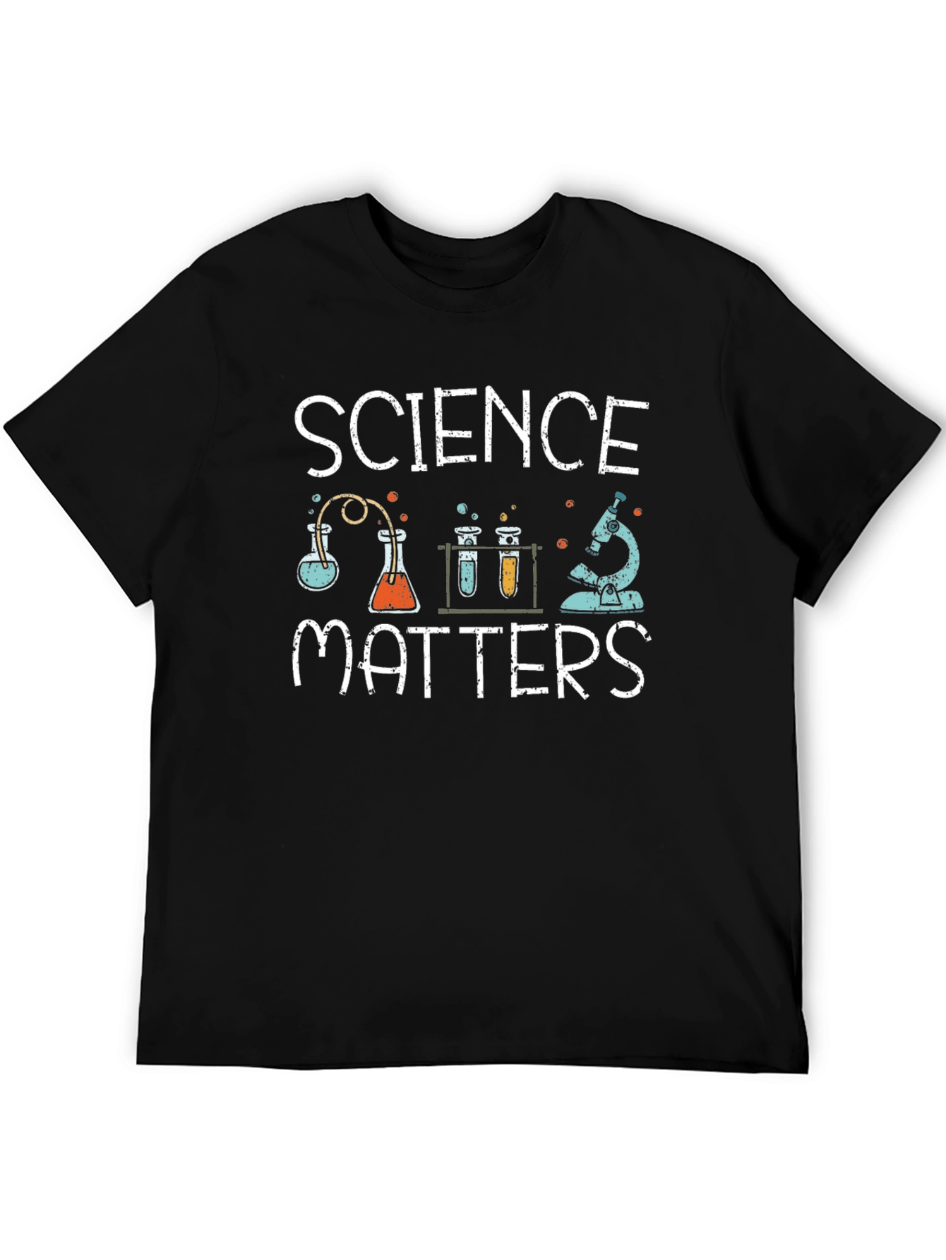 Black Science Matters Graphic Tee - Black view 5