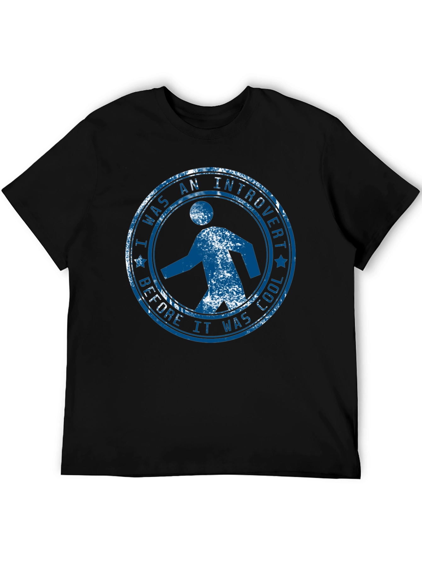 Black Introvert T-Shirt: Cool Graphic Tee view 5