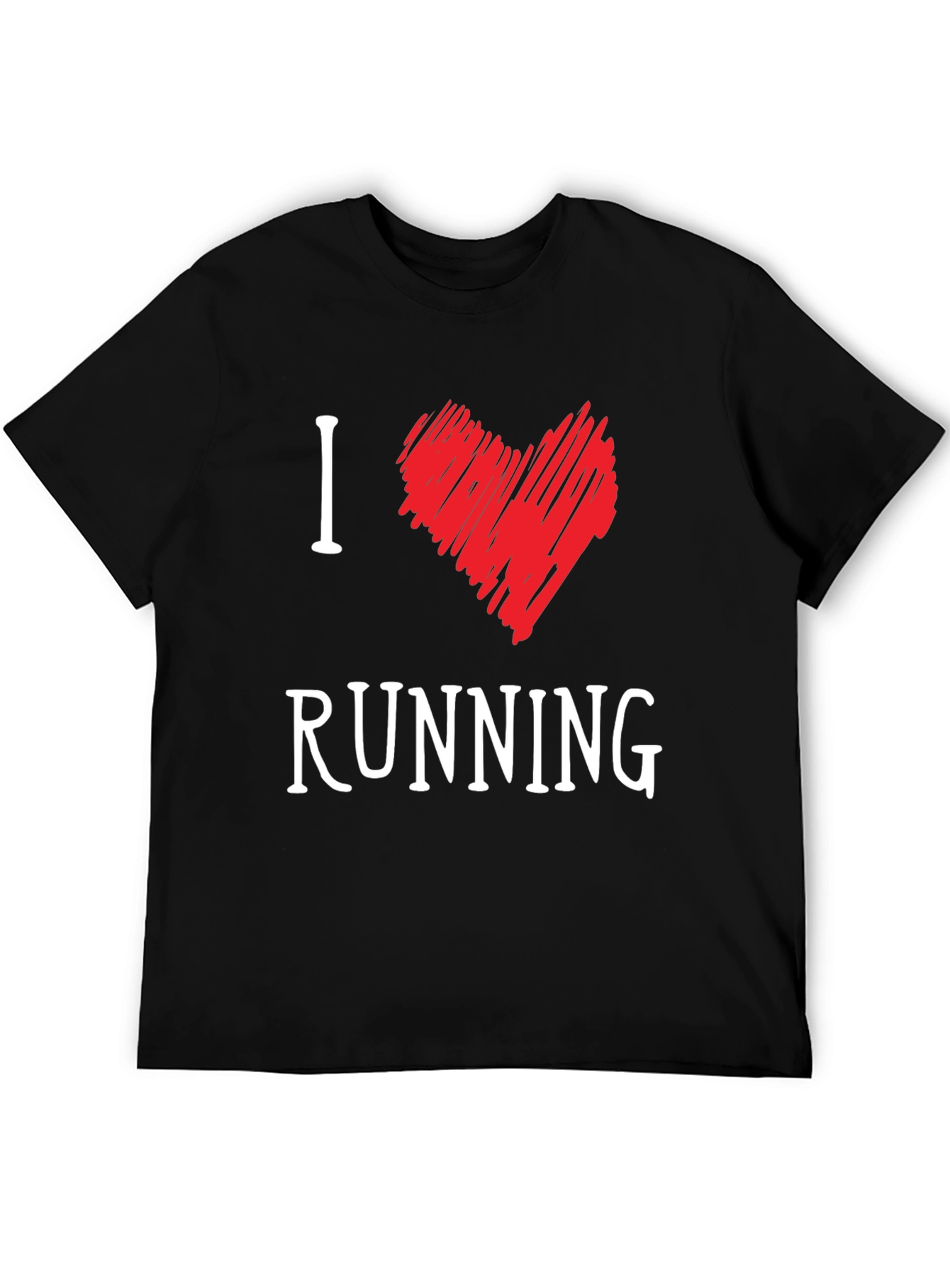 Black I Heart Running Graphic Tee view 5
