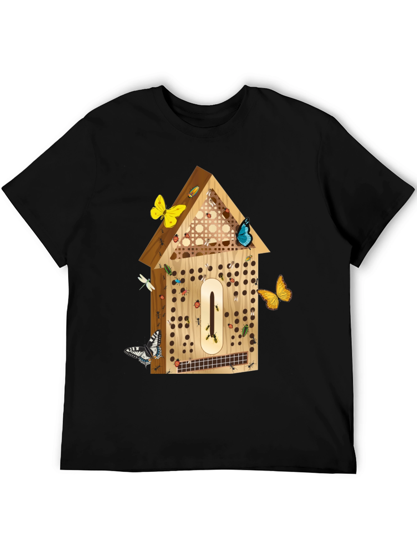 Black Insect Hotel T-Shirt - Nature Lover Tee view 5