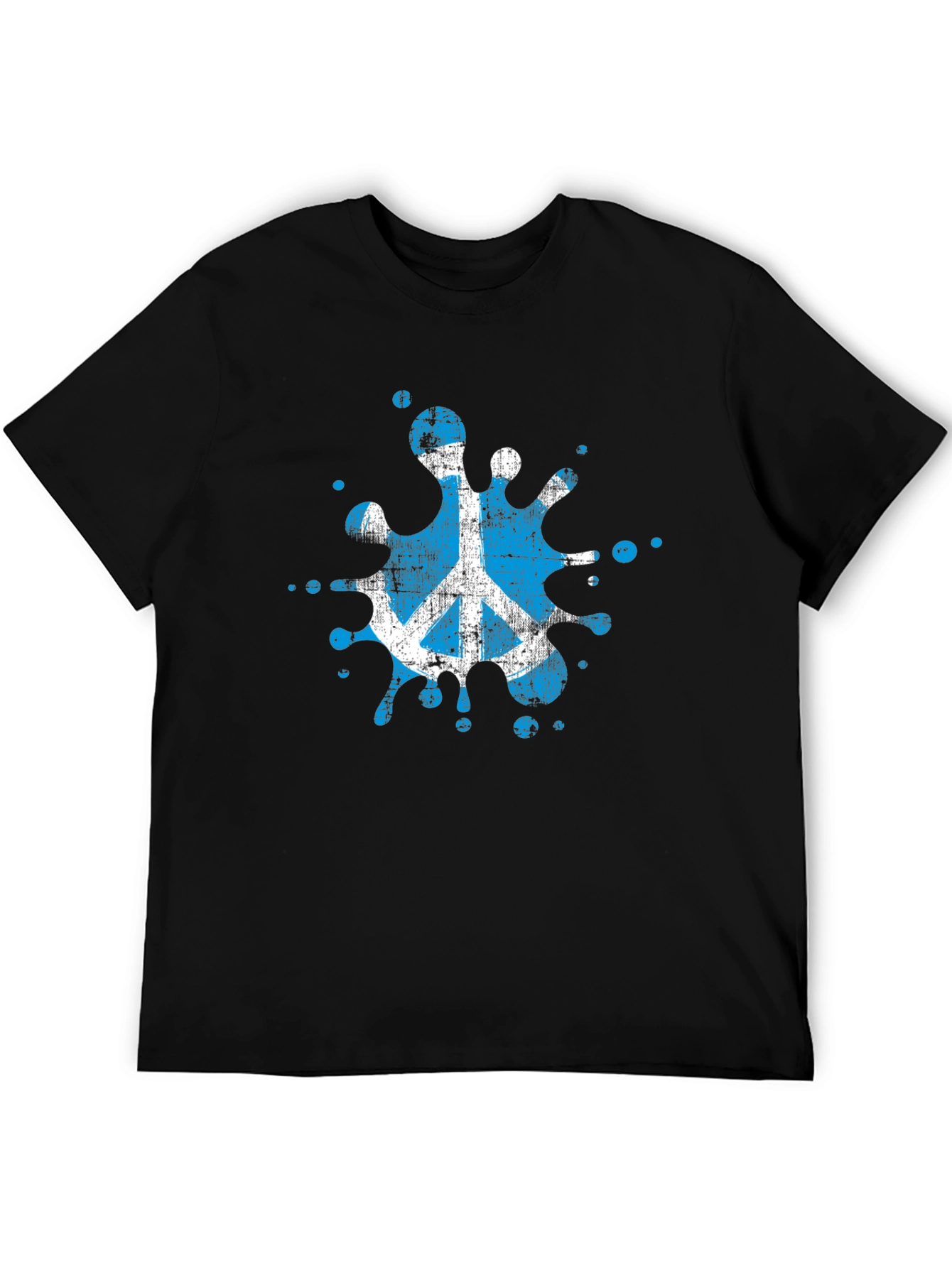 Peace Symbol Splash T-Shirt - Black - 5